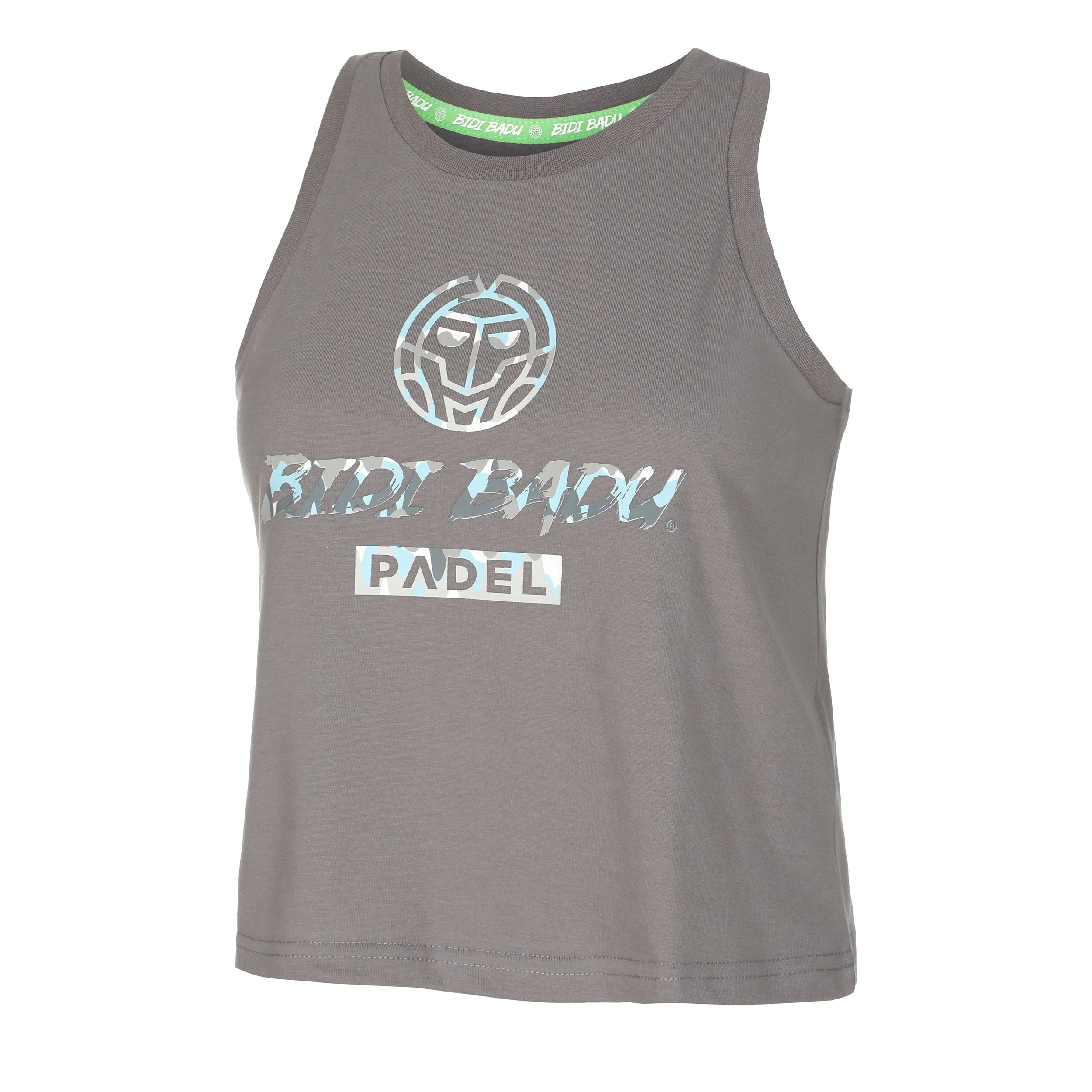 Bidi Badu Good Vibes Logo Chill Tank - Top Damen Grau, Blau