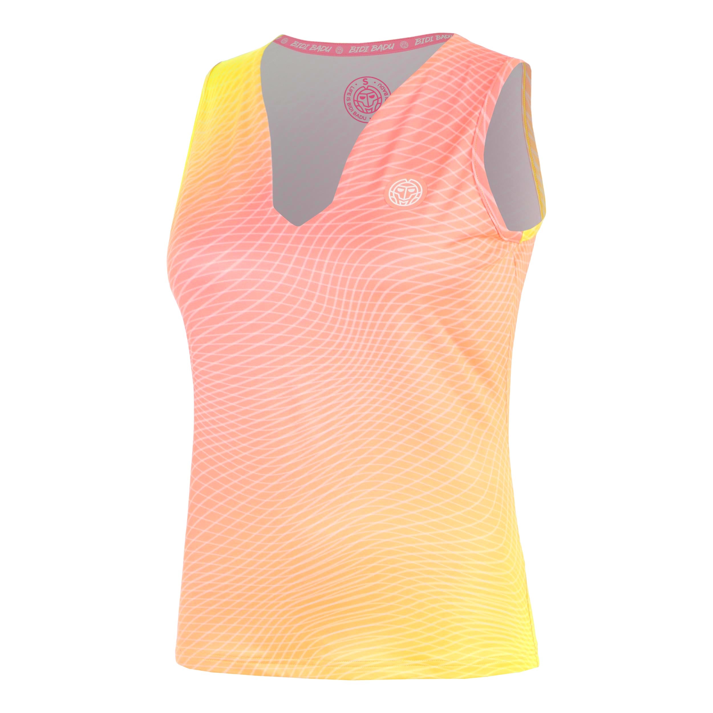 Bidi Badu Out Of Control V - Neck Tank Top Damen Pink, Neongelb