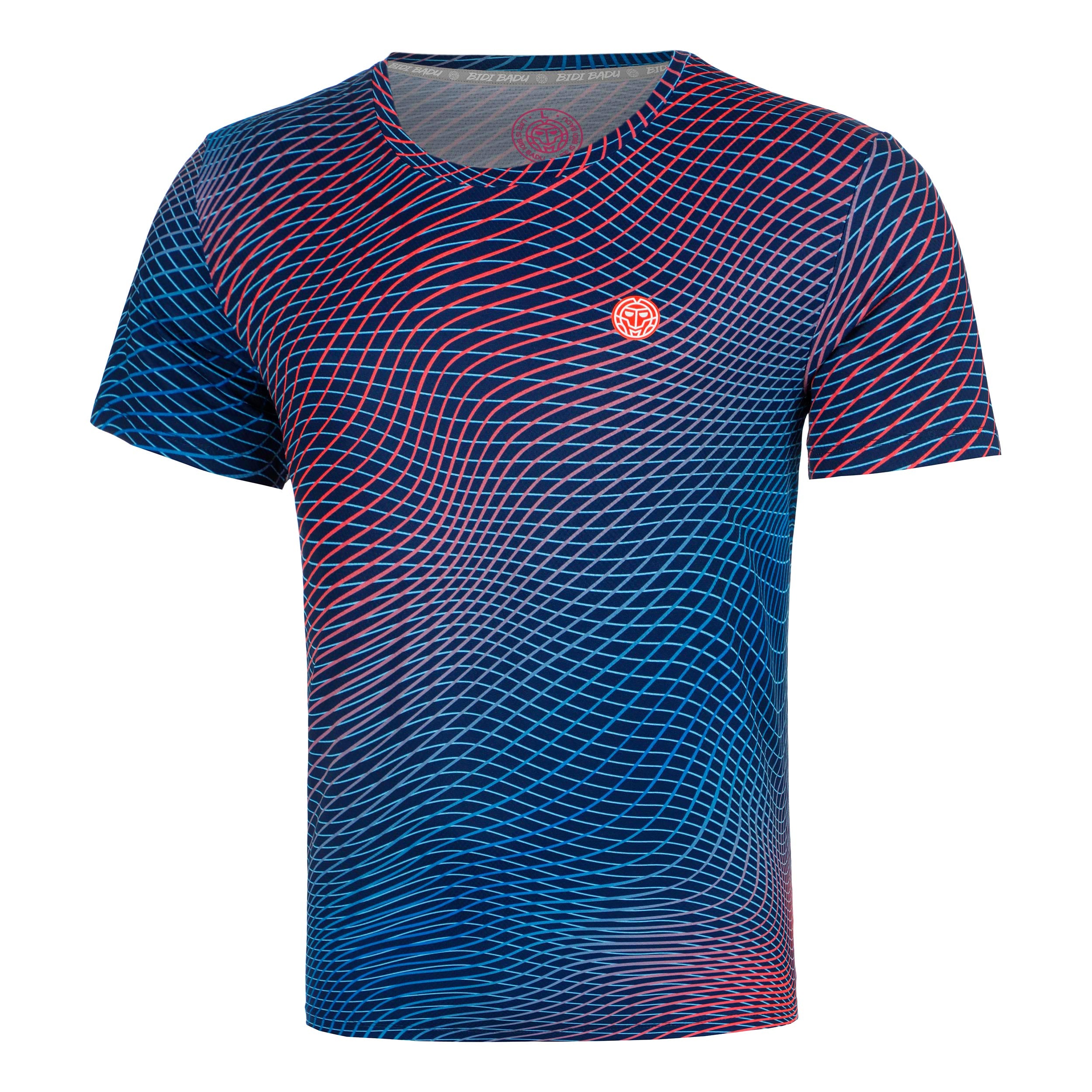 Bidi Badu Out Of Control T - Shirt Herren Dunkelblau, Koralle