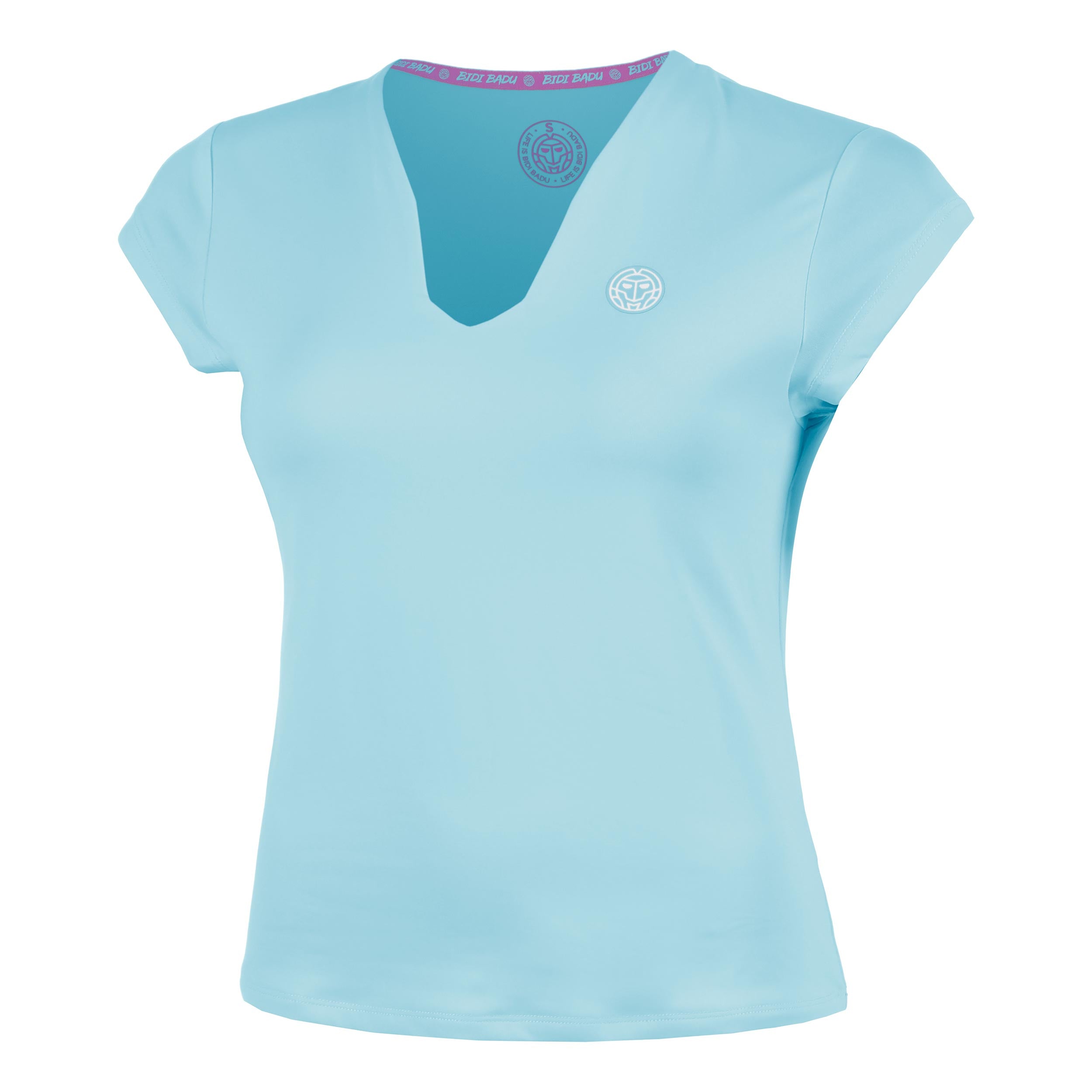 Bidi Badu Out Of Control V - Neck T Shirt Damen Hellblau