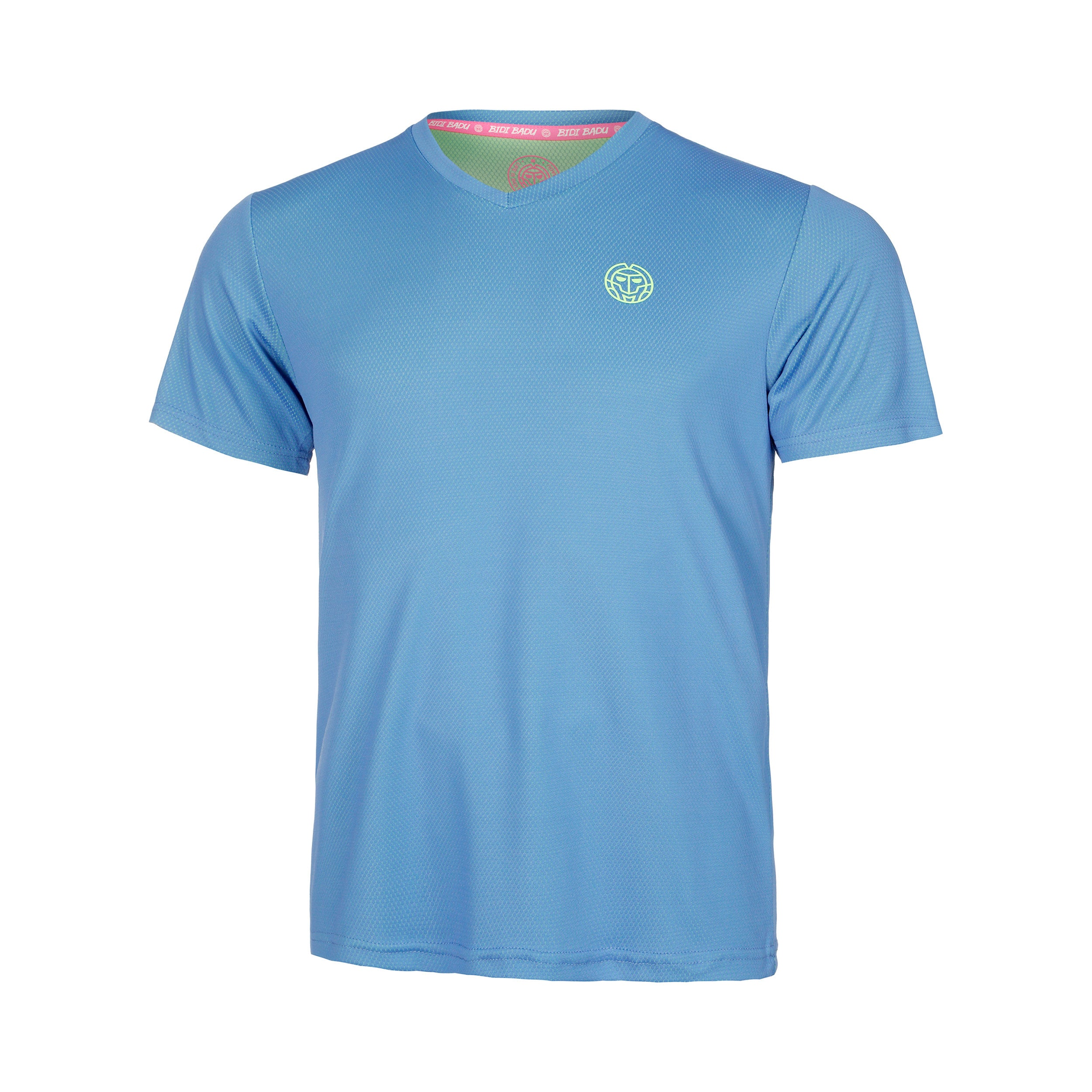 Bidi Badu Crew Inside Out V - Neck T Shirt Jungen Blau, Neongrün