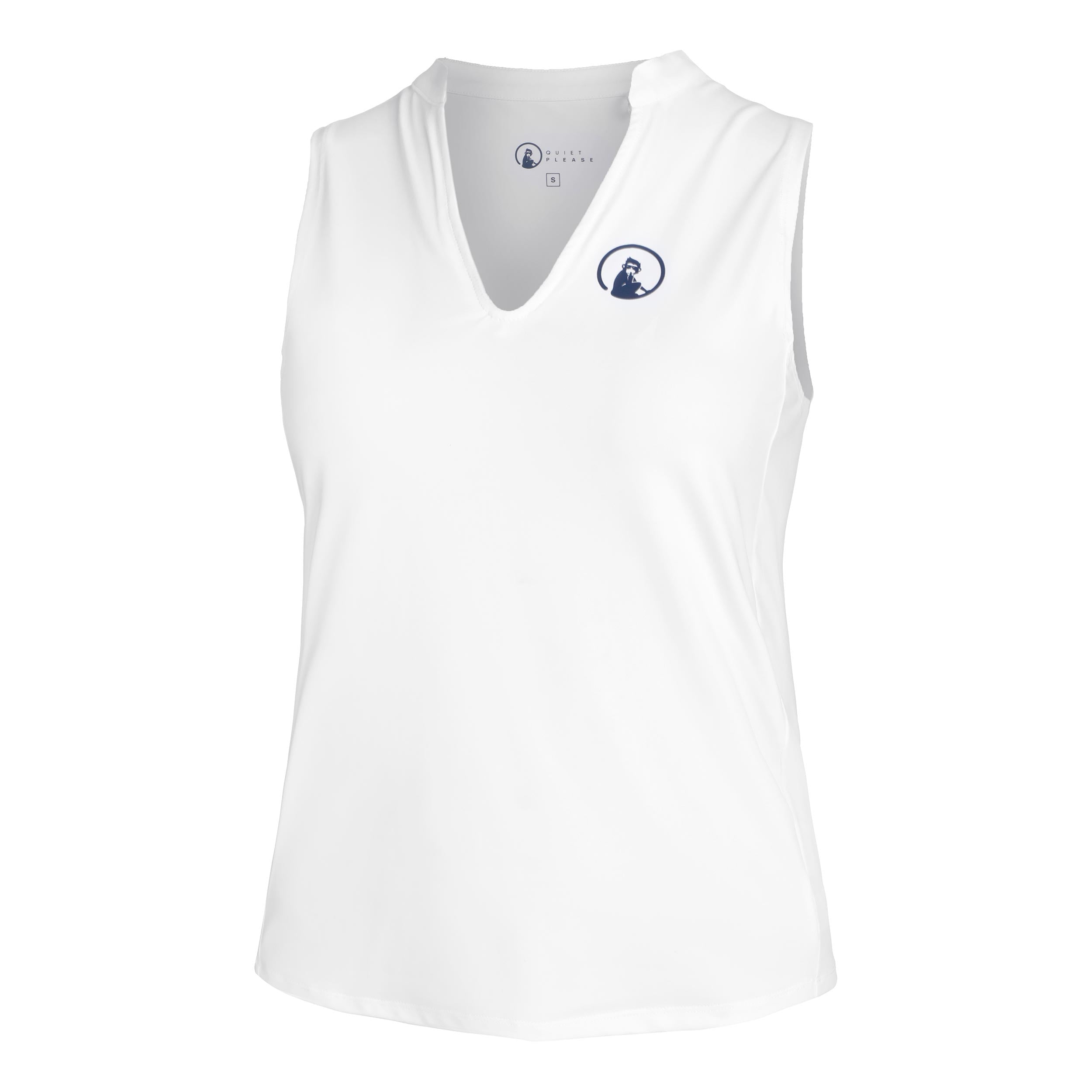 Quiet Please Slice Tank - Top Damen Weiß