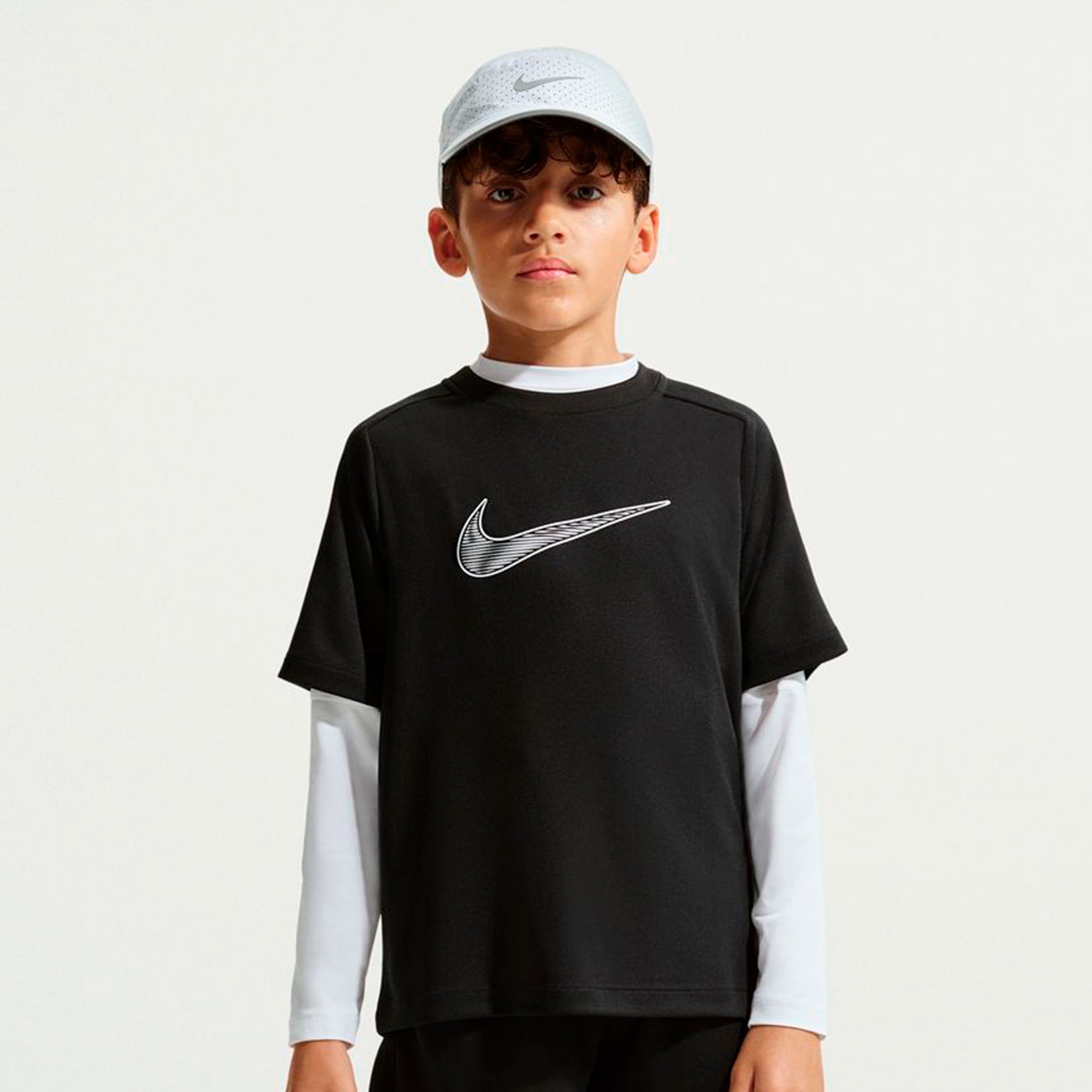 Nike Dri - Fit Multi T Shirt Jungen Schwarz
