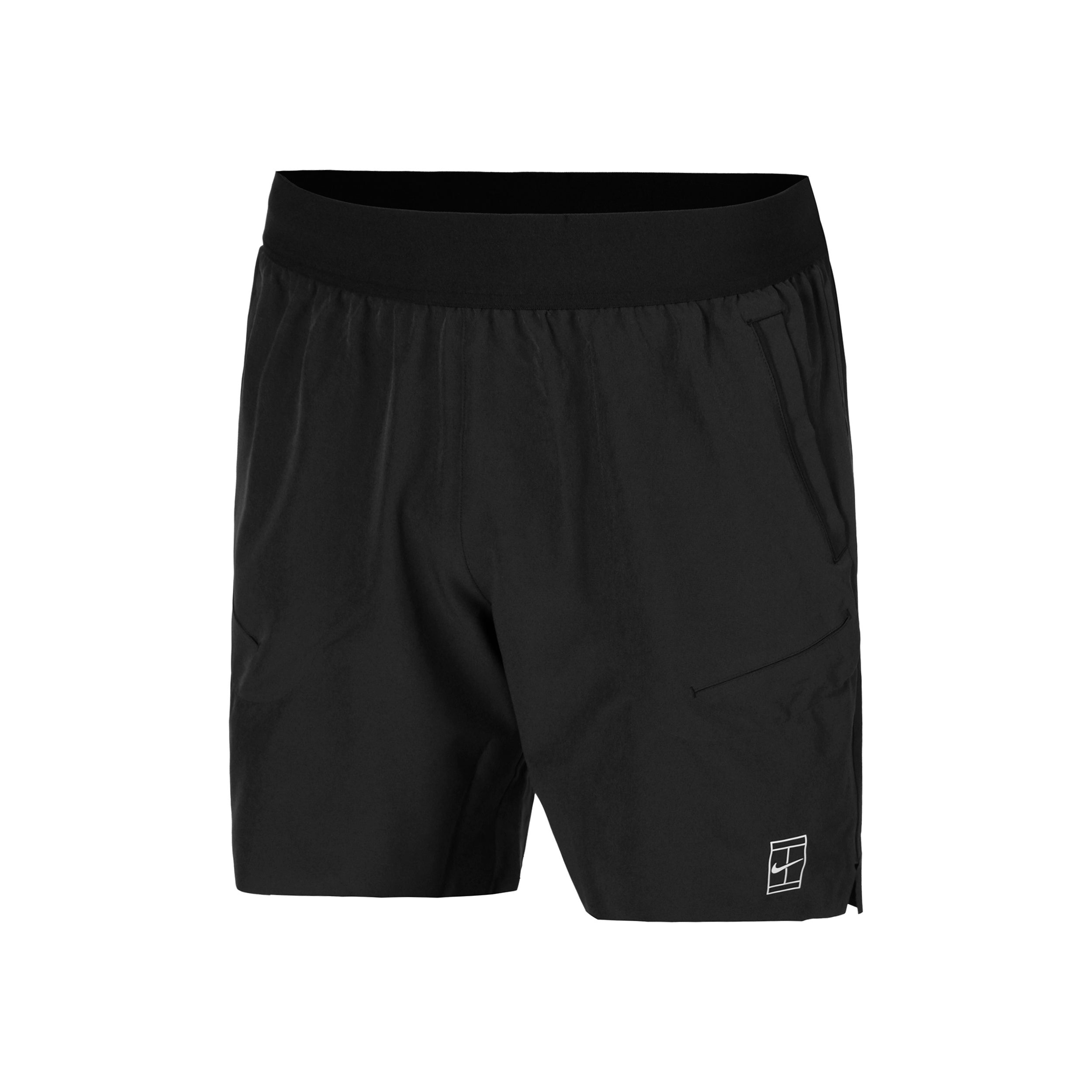 Nike Court Dri - Fit Advantage 6in Shorts Herren Schwarz, Weiß
