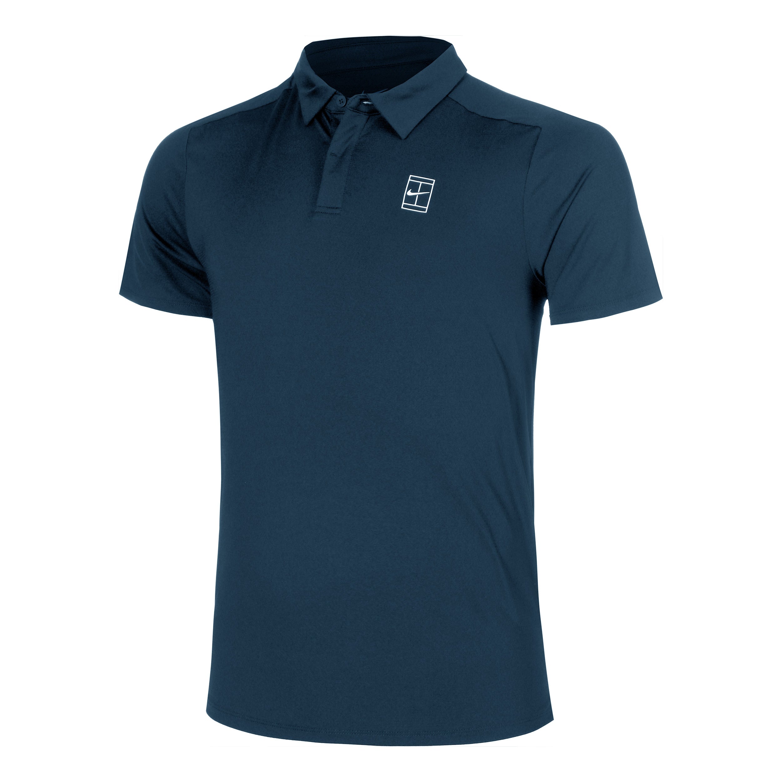 Nike Court Dri - Fit Advantage Polo Herren Dunkelblau, Weiß
