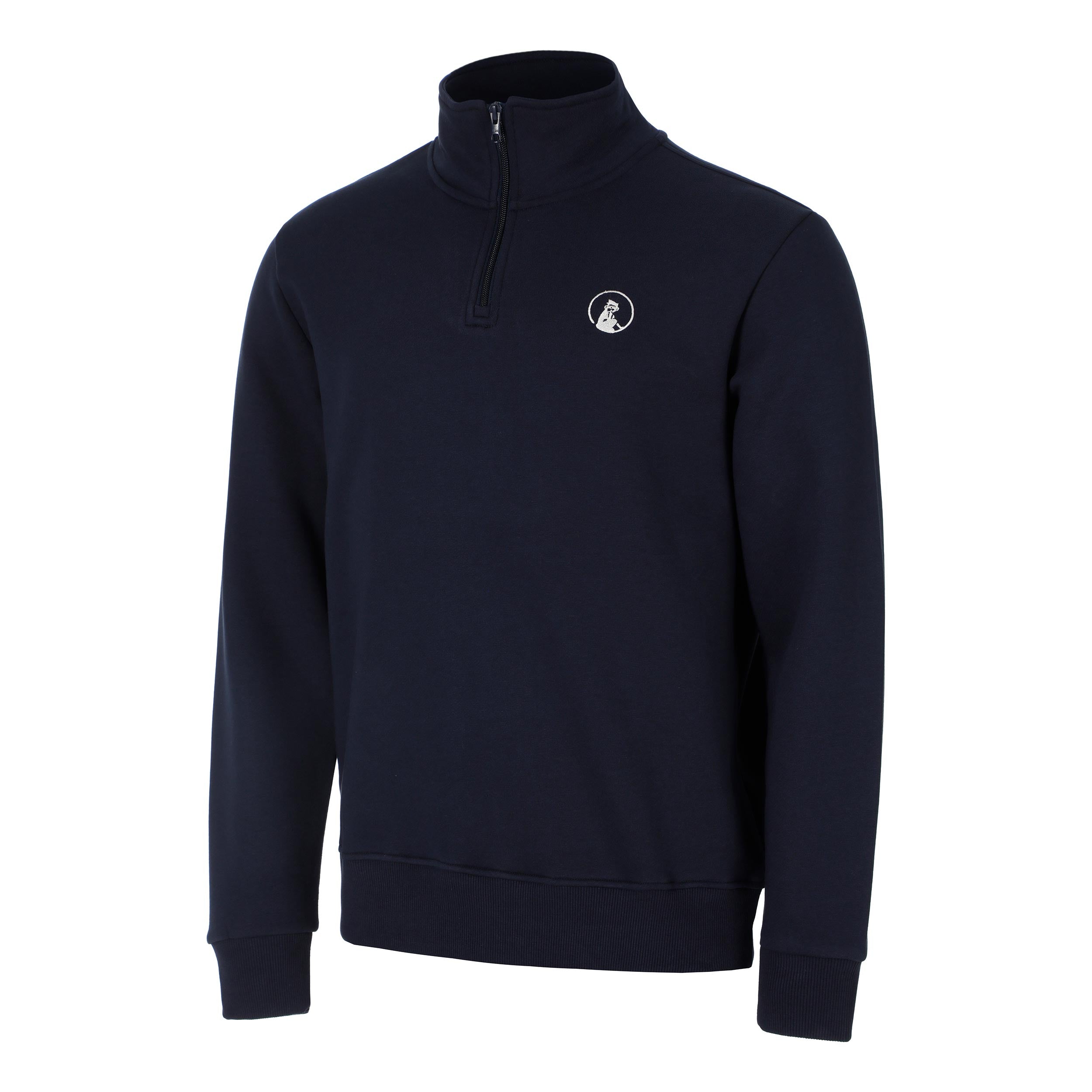 Quiet Please Essential Troyer Sweatshirt Herren - Dunkelblau