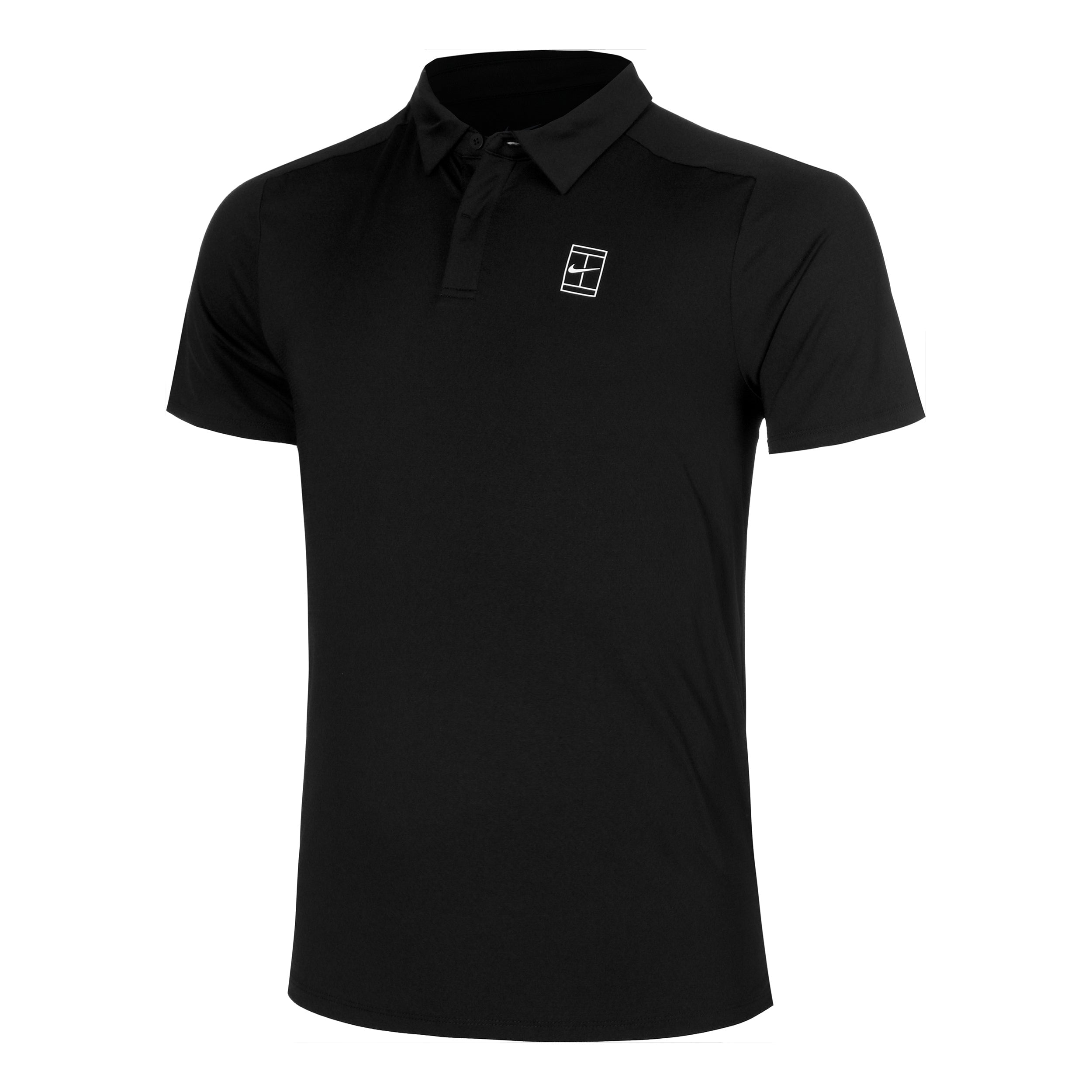Nike Court Dri - Fit Advantage Polo Herren Schwarz