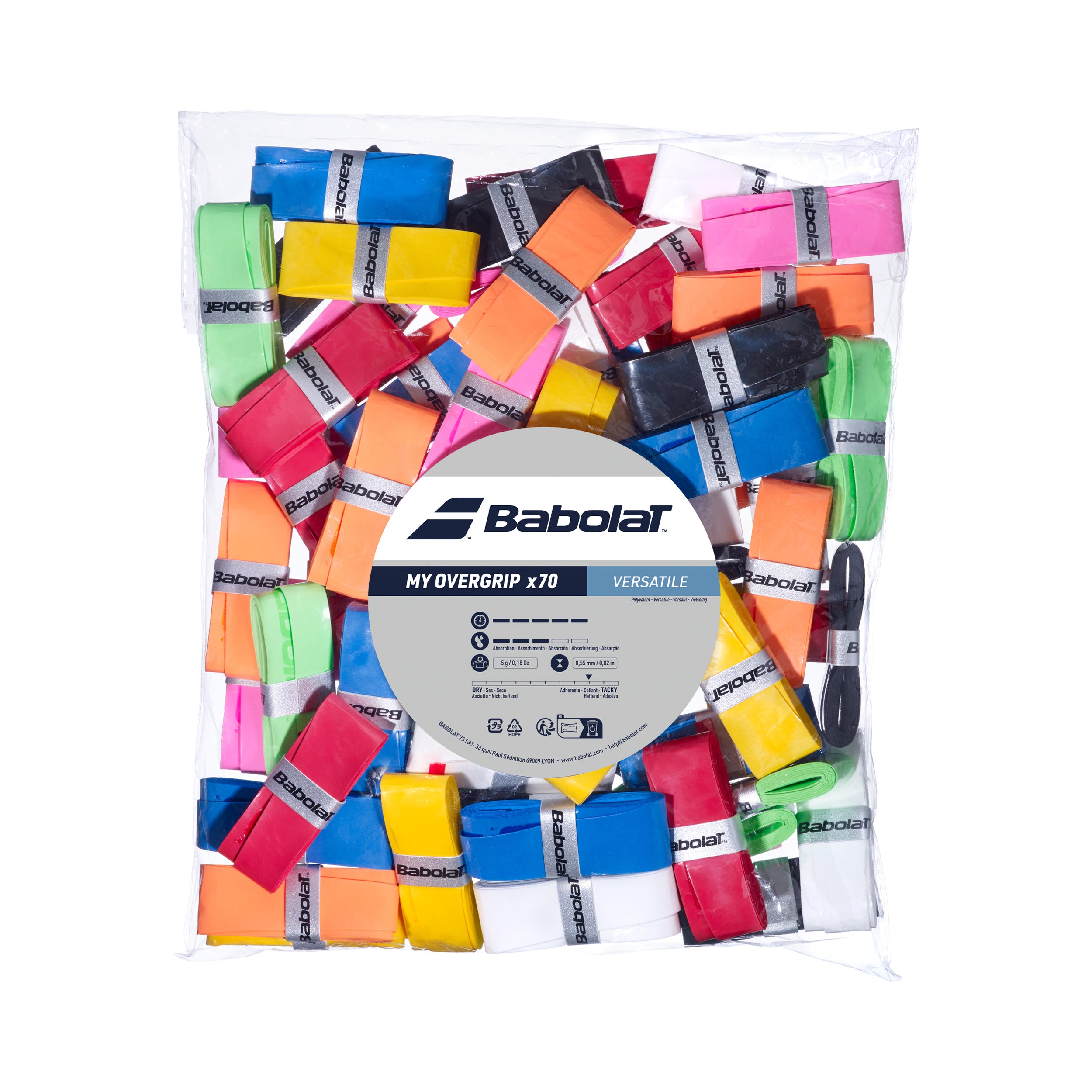 Babolat My Overgrip Refill 70er Pack - Mehrfarbig