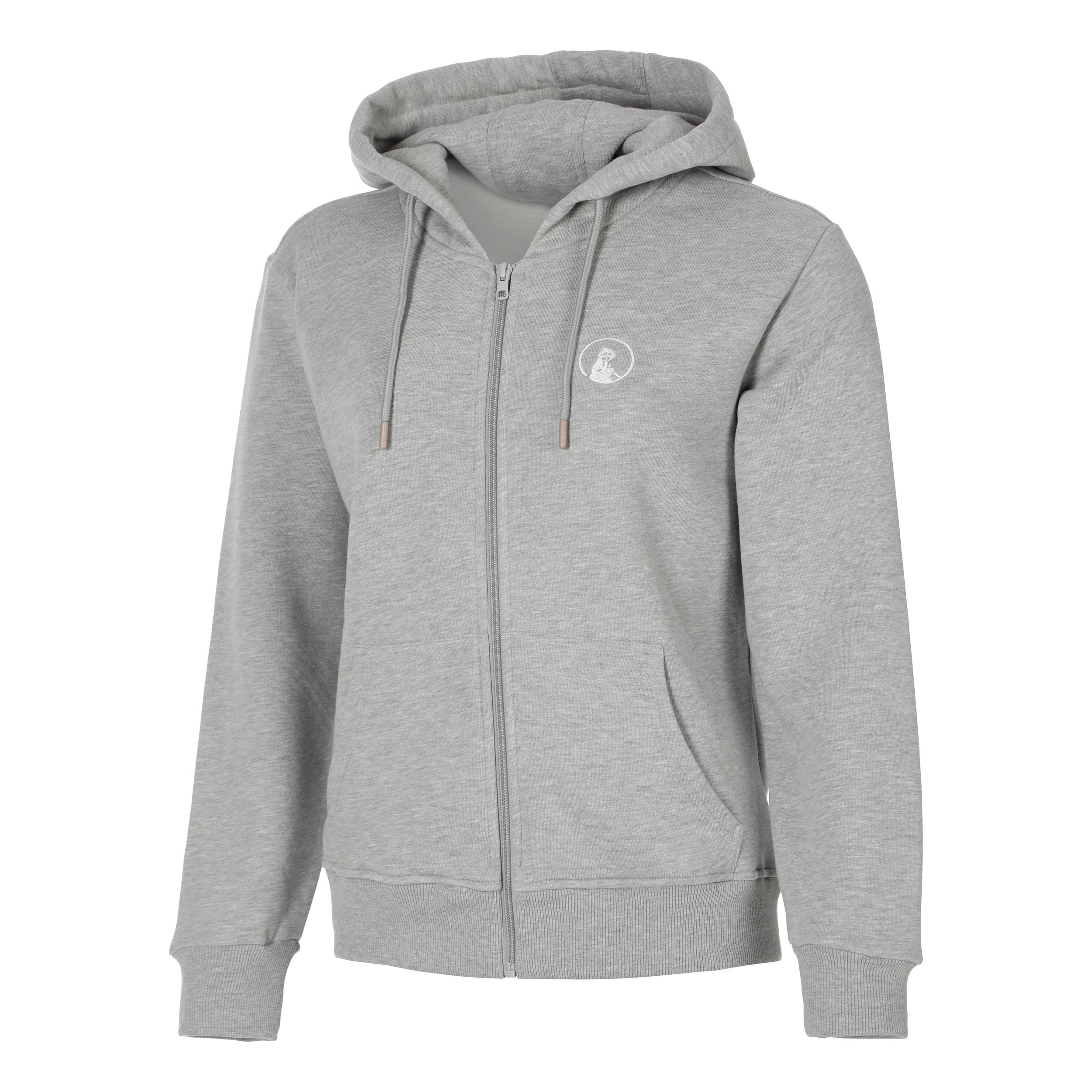 Quiet Please Essential Zip Sweatjacke Damen - Grau