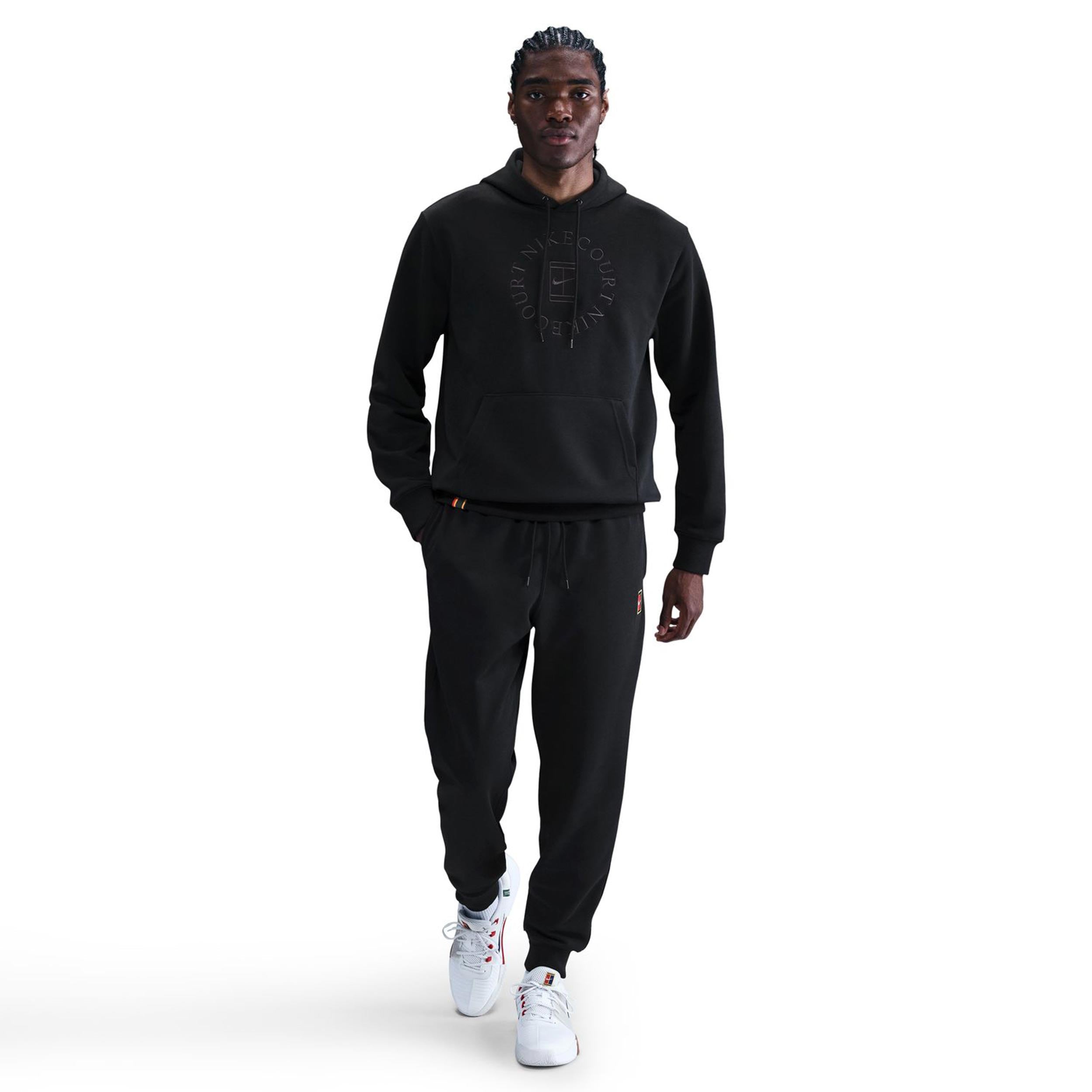 Nike Court Dri - Fit Heritage Hoody Herren Schwarz