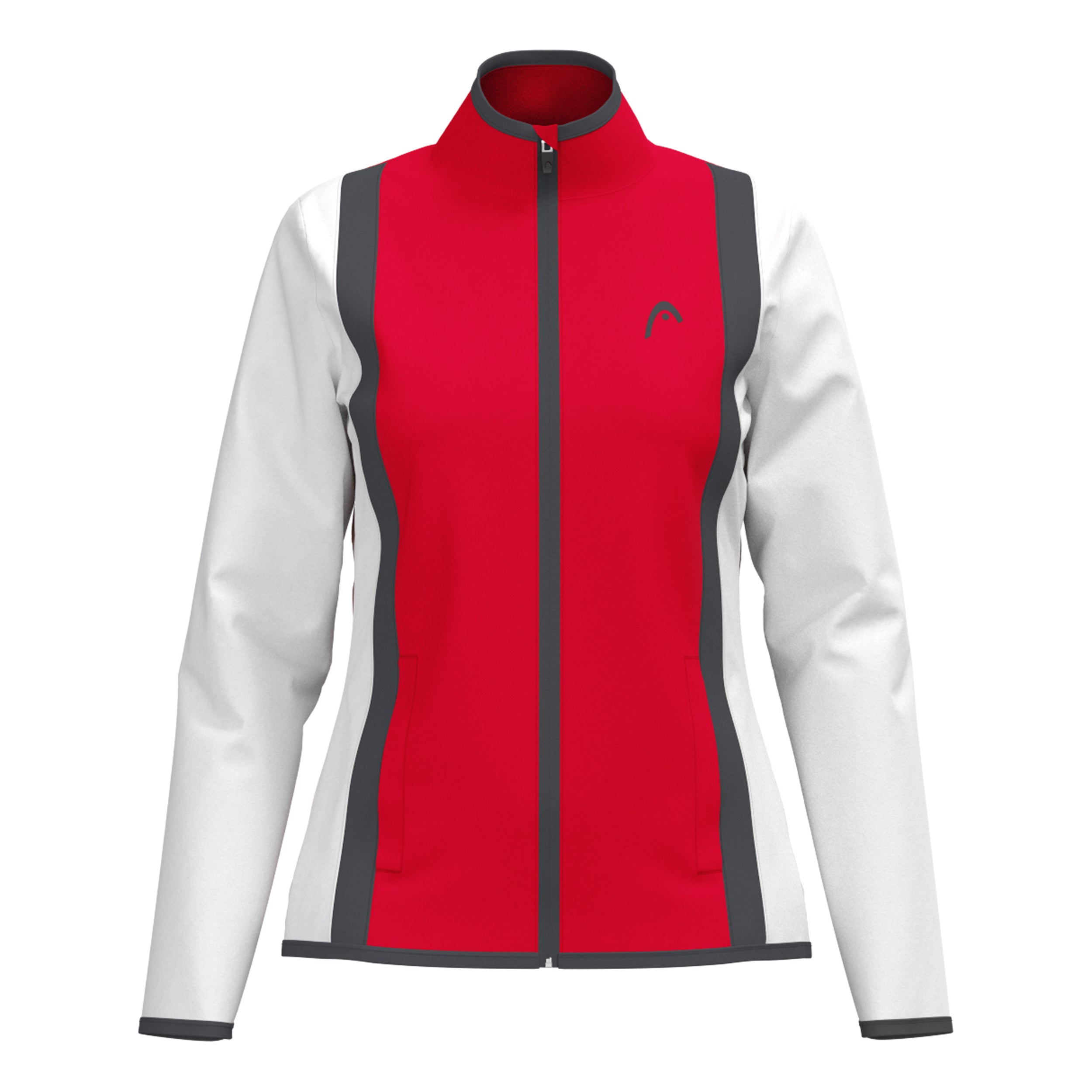Head Club 25 Jacket Women Trainingsjacke Damen - Rot, Weiß