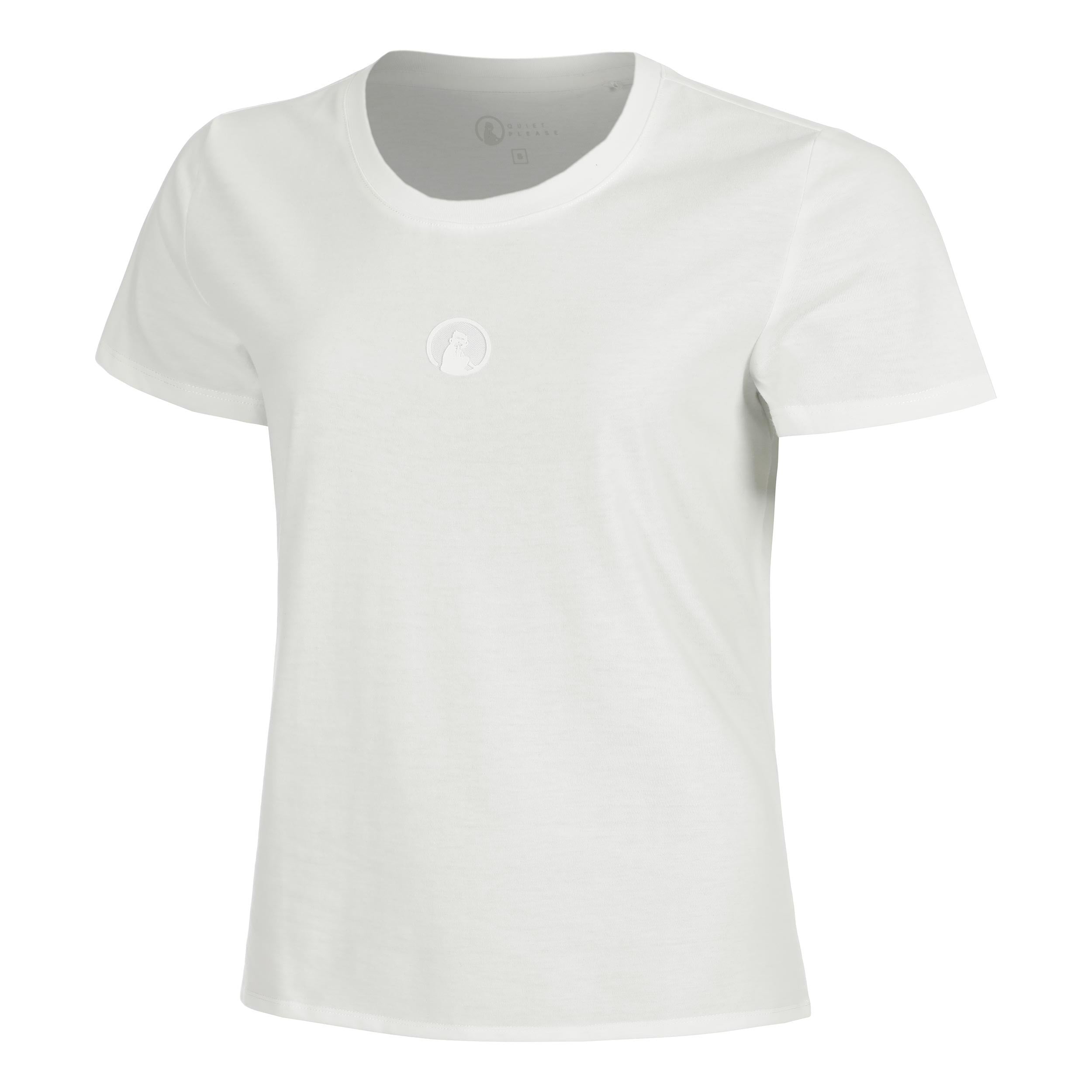 Quiet Please Tonal Core T - Shirt Damen Creme