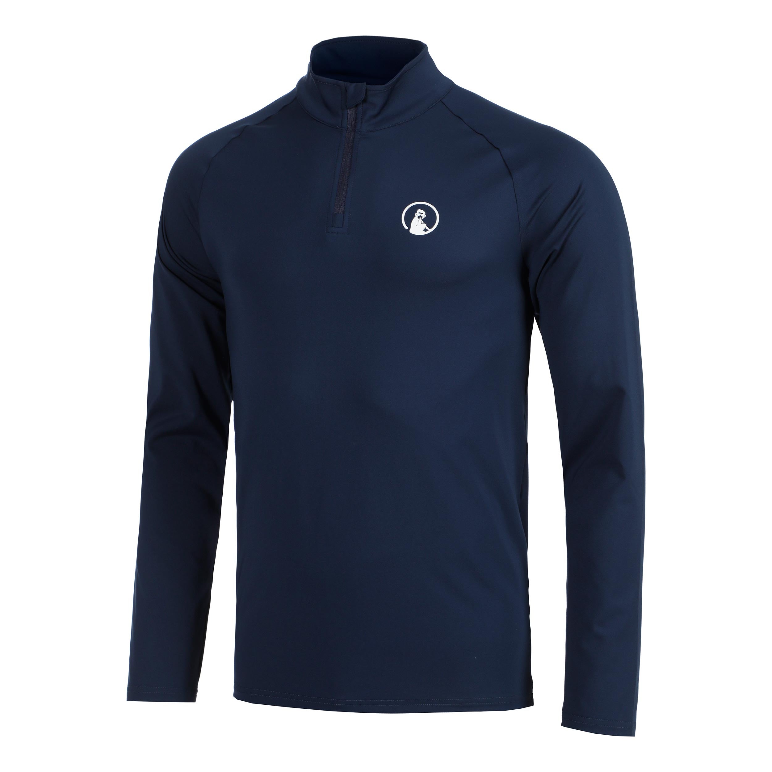 Quiet Please Big Serve 1/4 Zip Longsleeve Herren - Dunkelblau