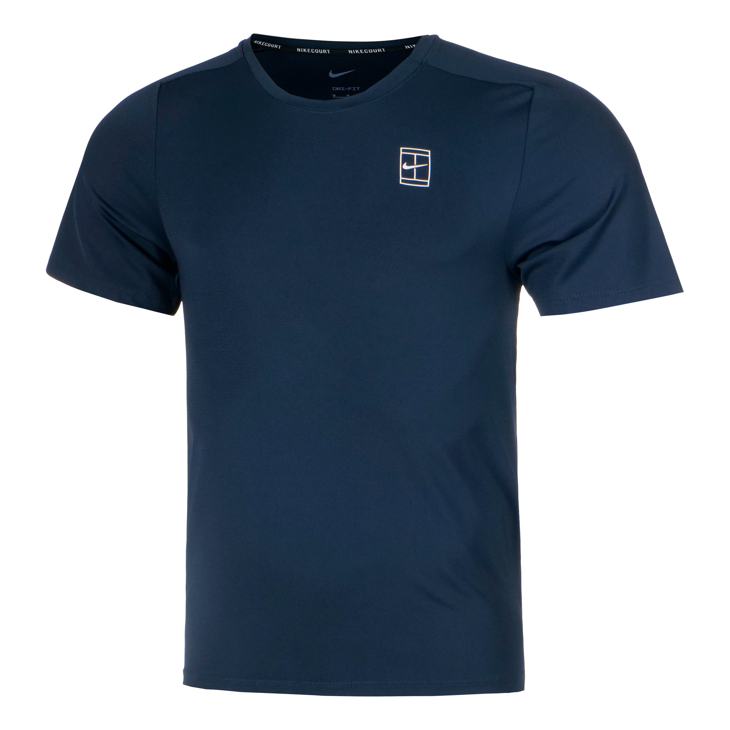 Nike Court Dri - Fit Advantage T Shirt Herren Dunkelblau, Weiß