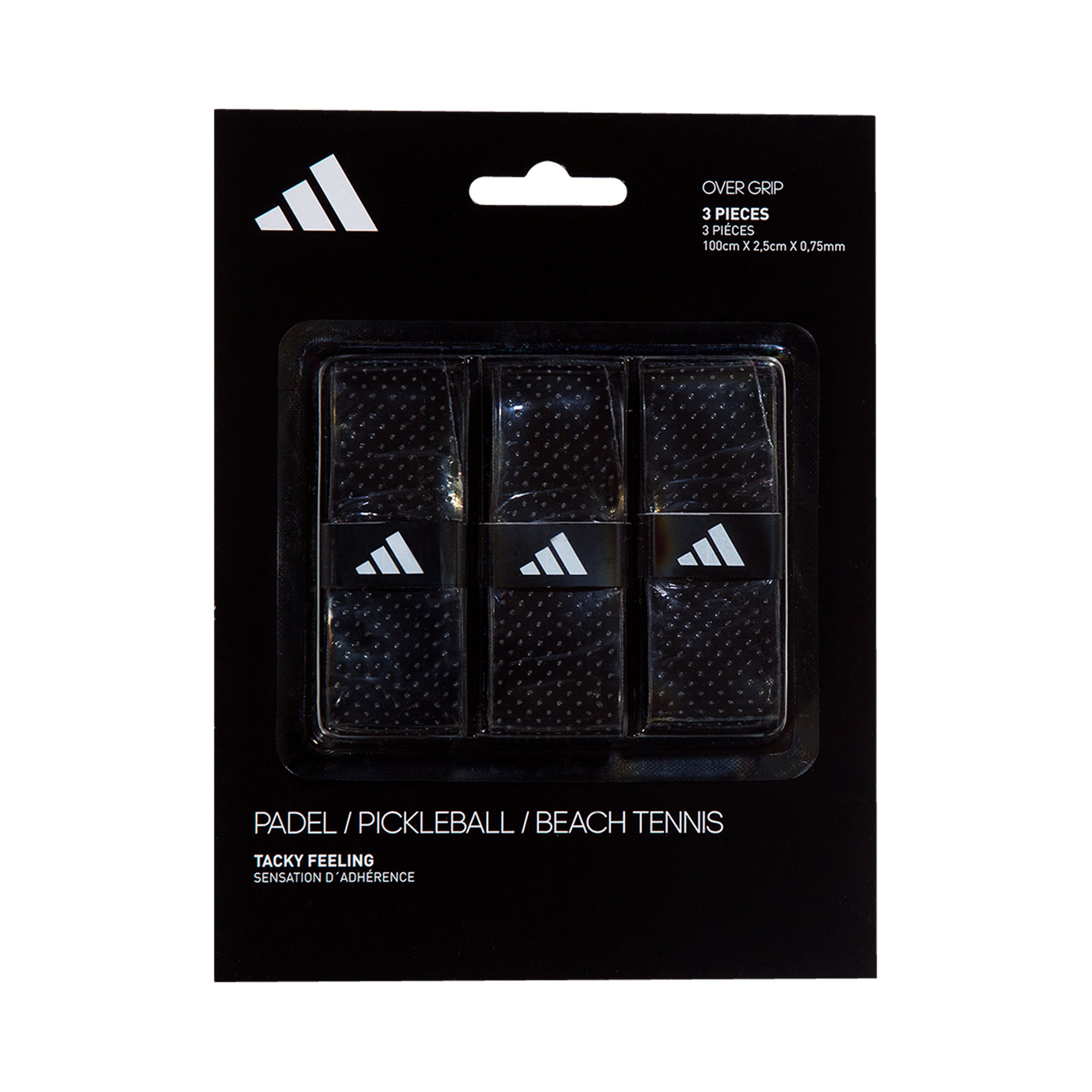 Adidas Padel Overgrip 3er Pack - Schwarz