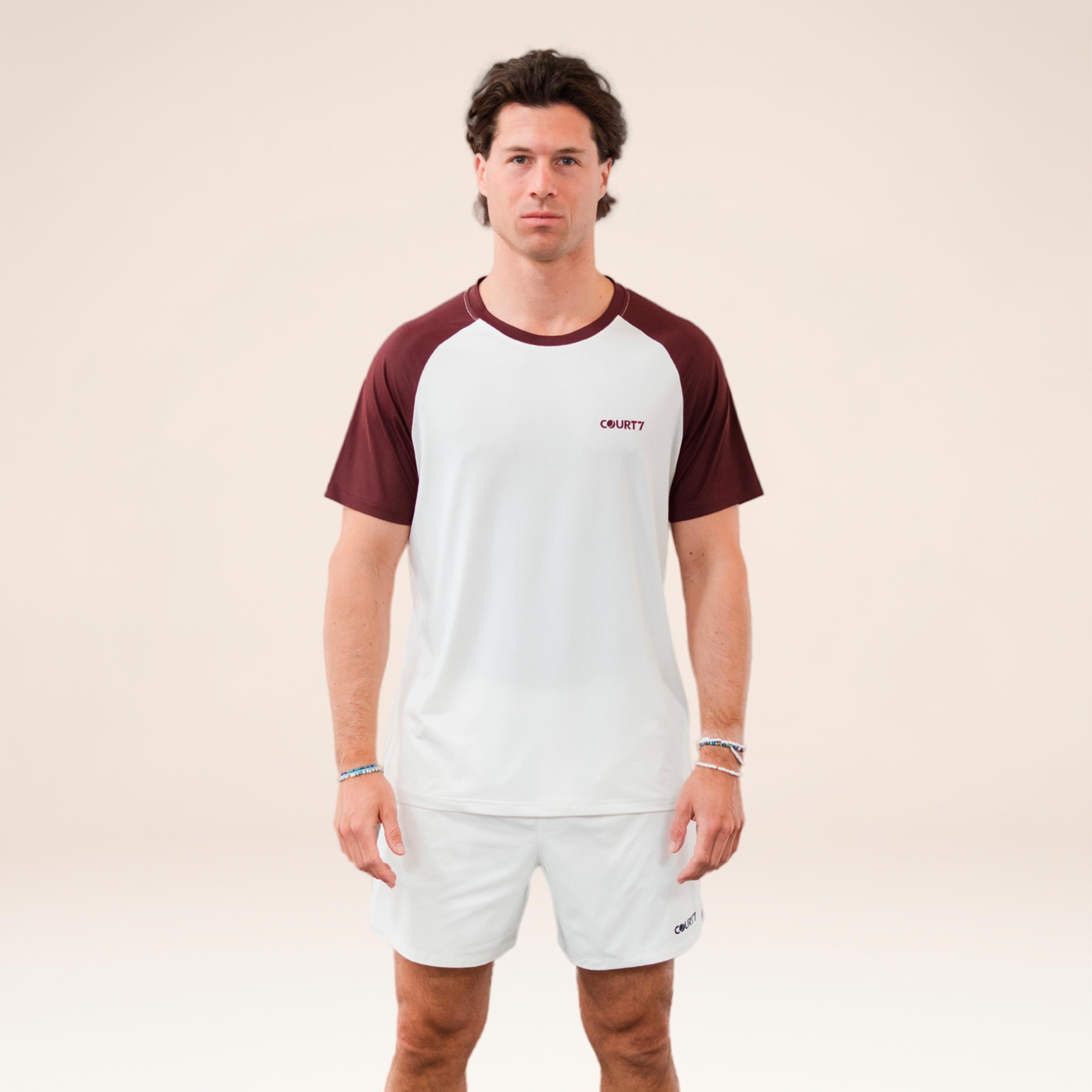Court7 Performance Raglan Contrast T - Shirt Herren