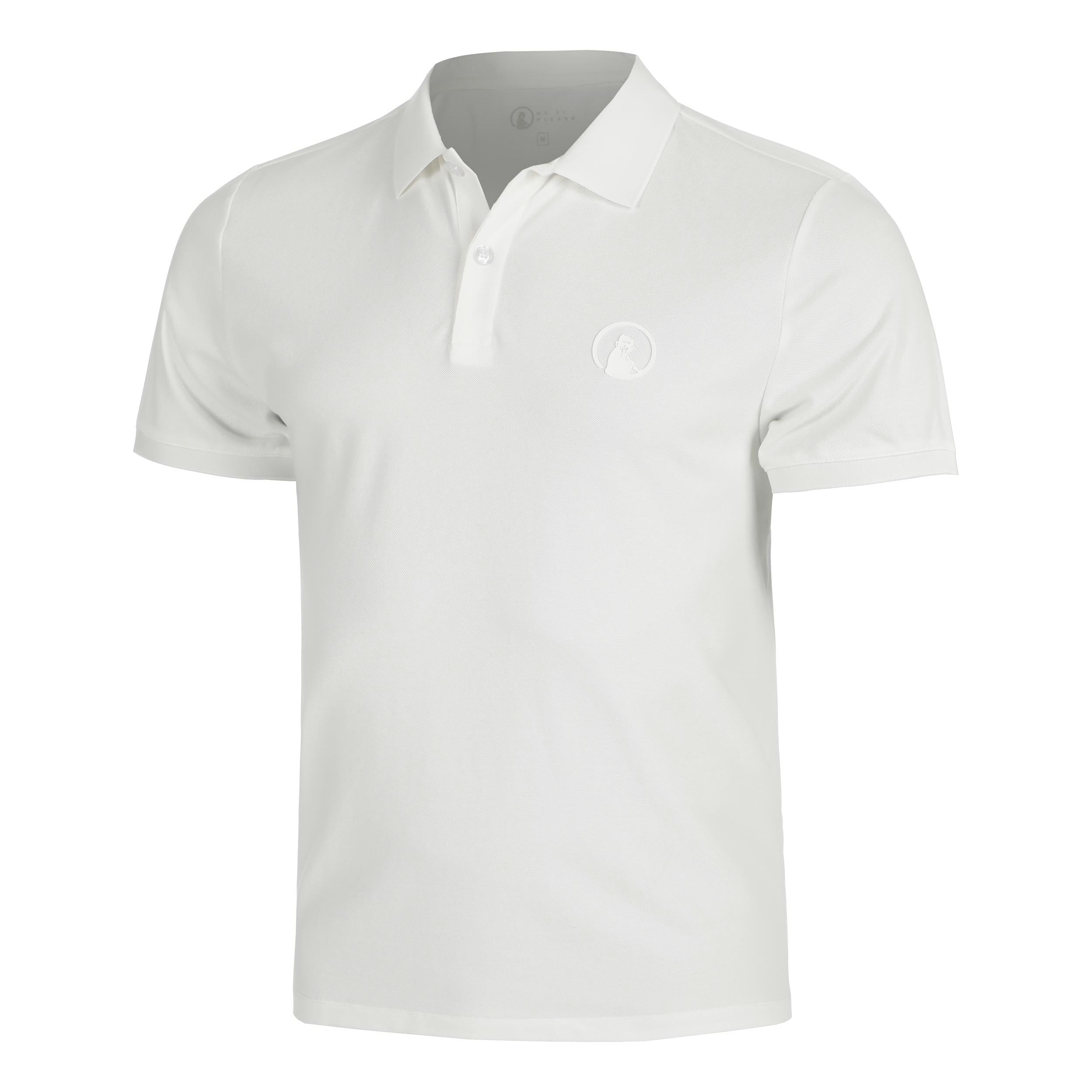 Quiet Please Tonal Core Polo Herren - Creme