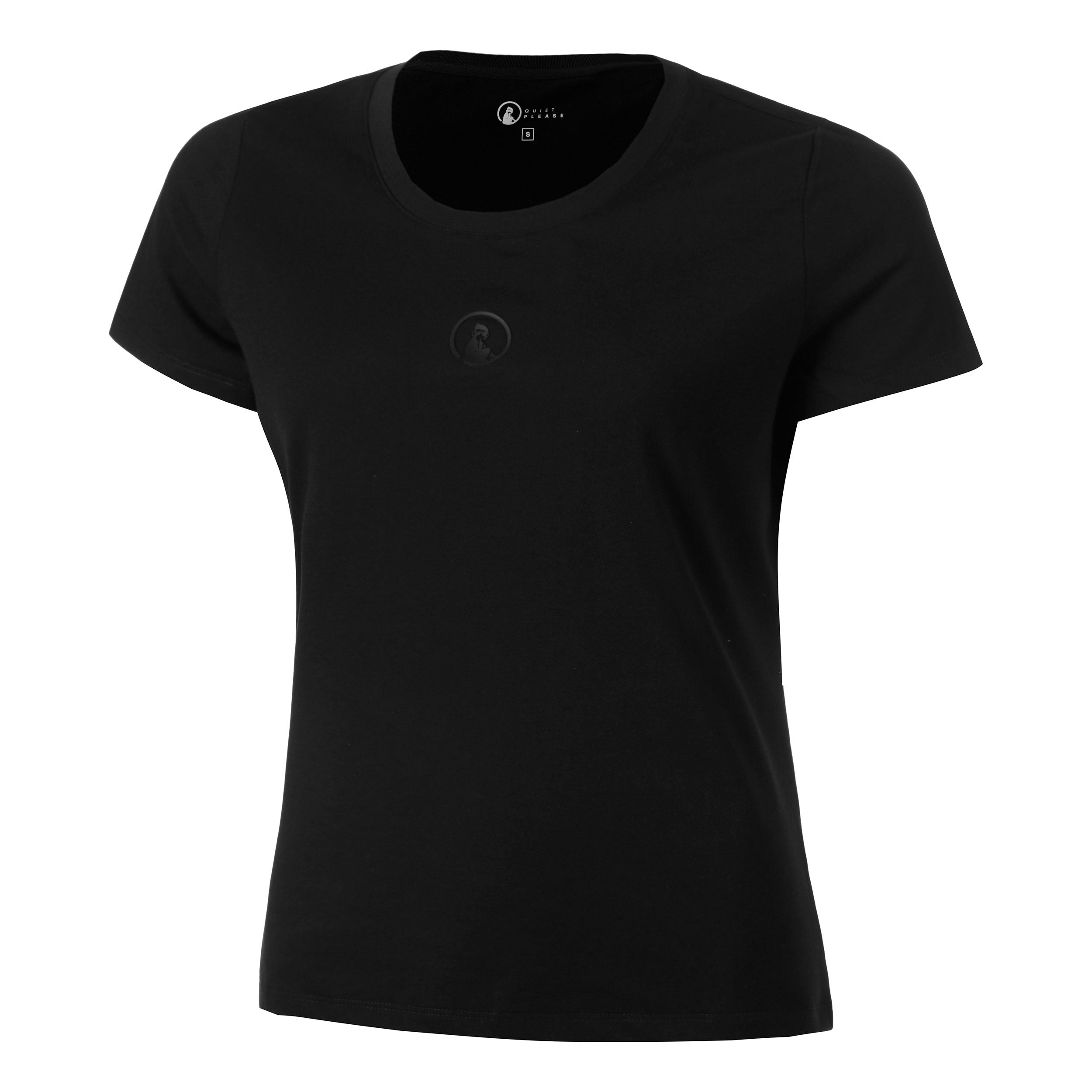 Quiet Please Tonal Core T - Shirt Damen Schwarz