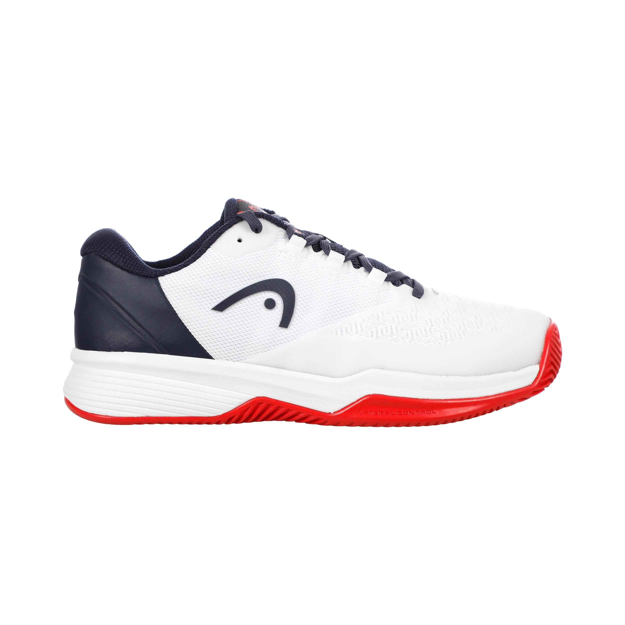 Head Revolt Pro 5.0 Sandplatzschuh Kinder - Weiß, Dunkelblau