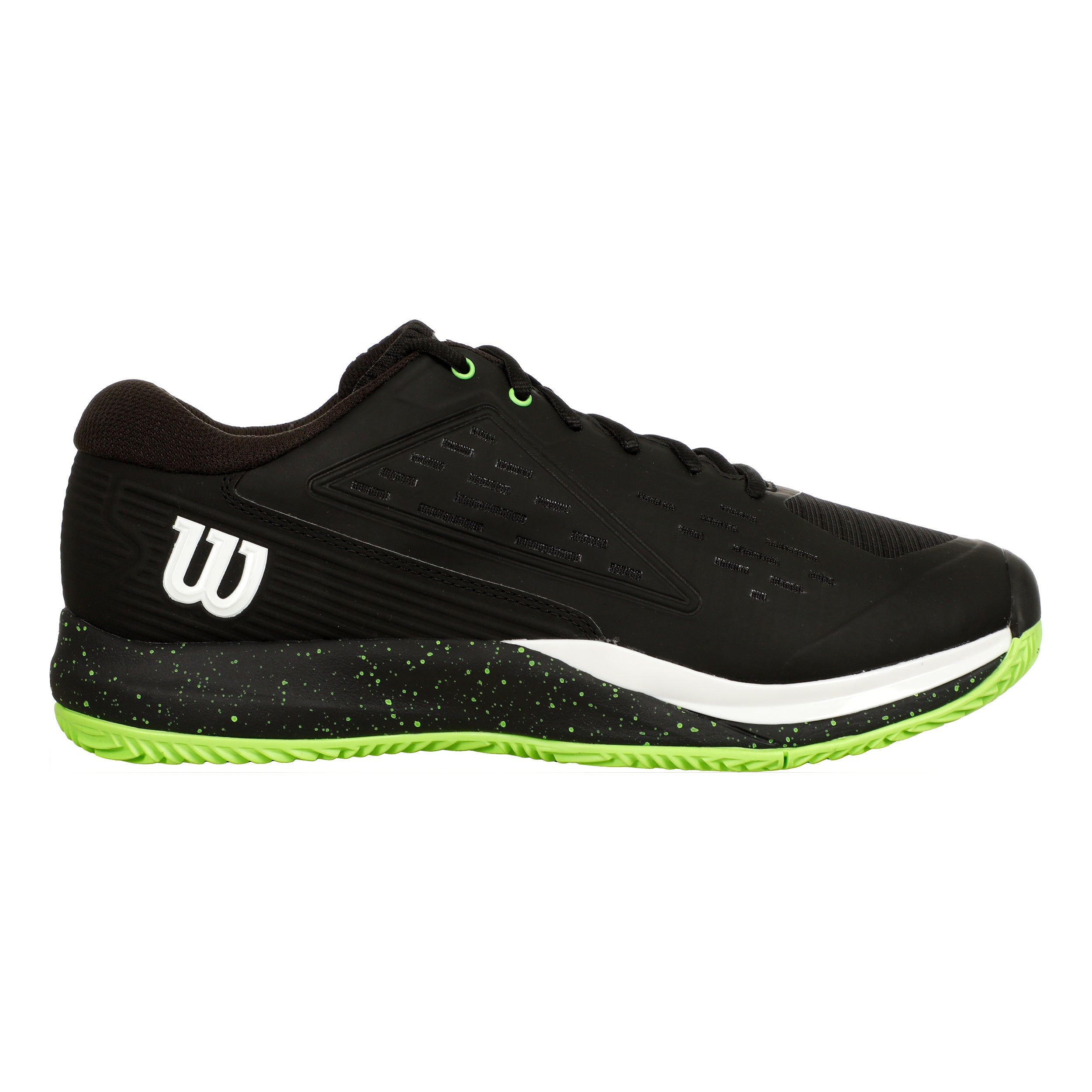 Wilson Rush Pro Ace Sandplatzschuh Herren - Schwarz, Neongrün