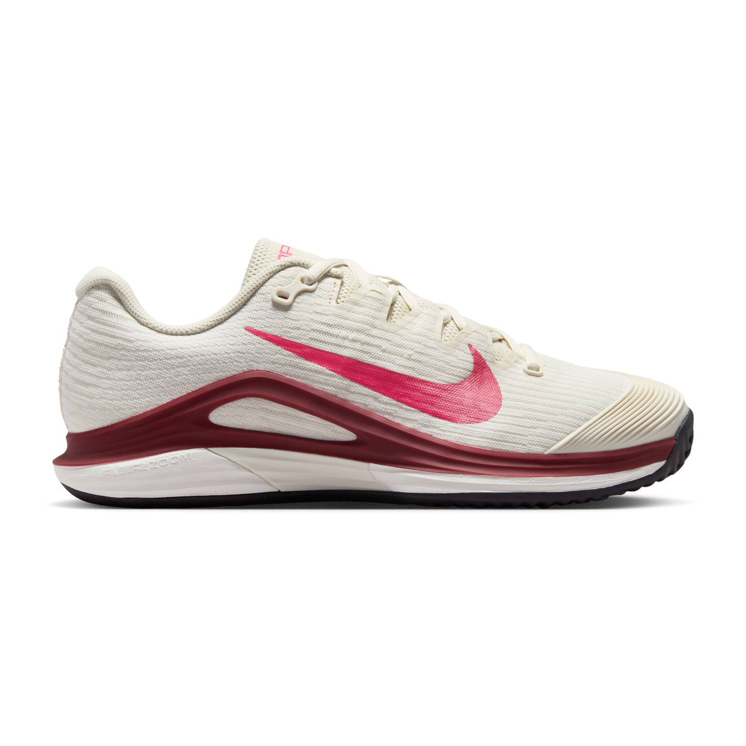 Nike Vapor 12 Sandplatzschuh Damen - Creme, Rot