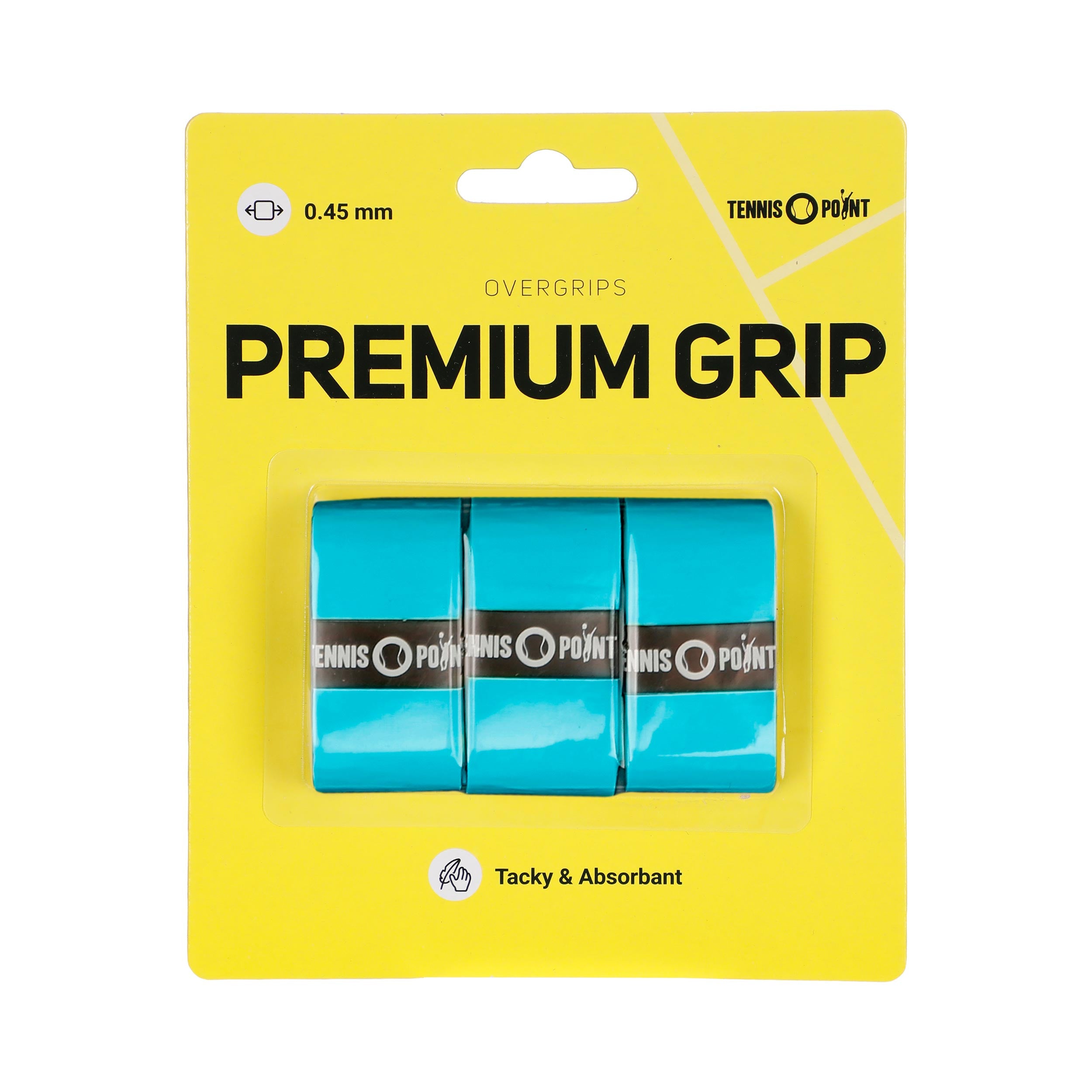 Tennis - Point Premium Grip 3er Pack Blau