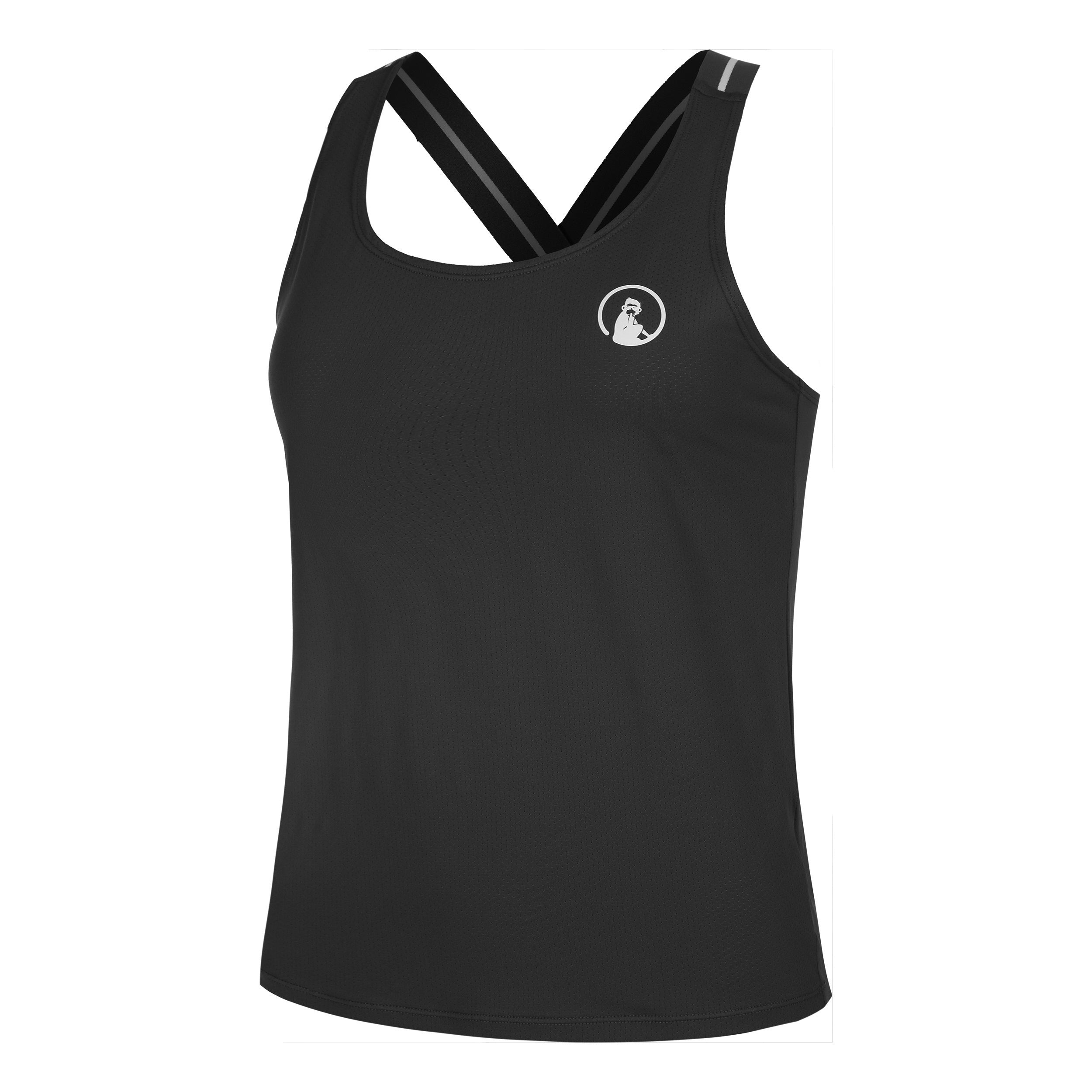 Quiet Please Serve & Volley Tank - Top Damen Schwarz