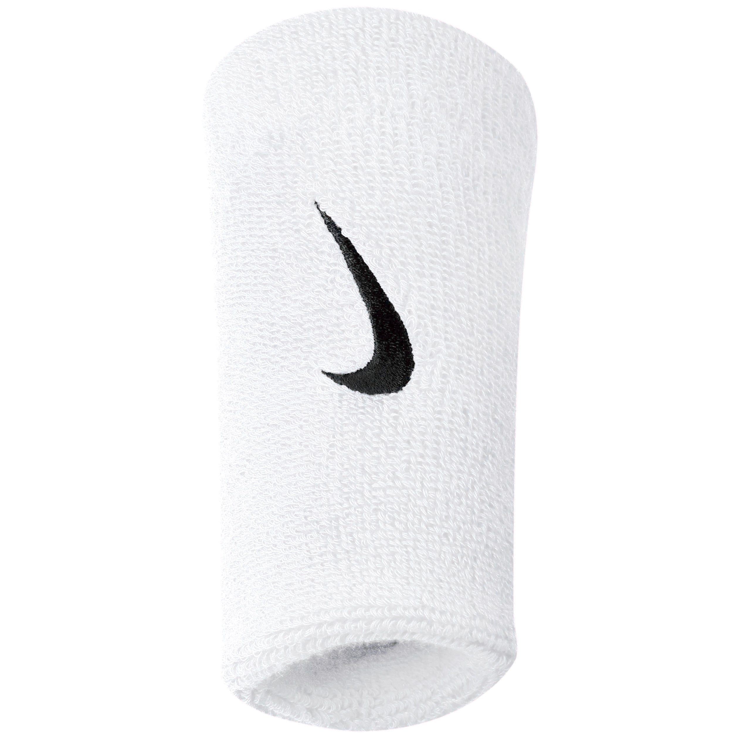 Nike Swoosh Doublewide Schweißband 2er Pack - Weiß, Schwarz