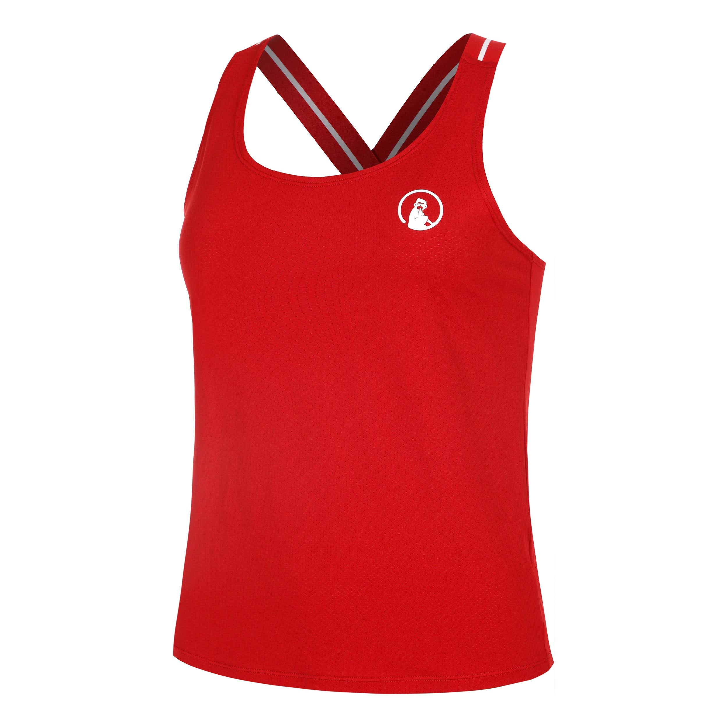 Quiet Please Serve & Volley Tank - Top Damen Rot