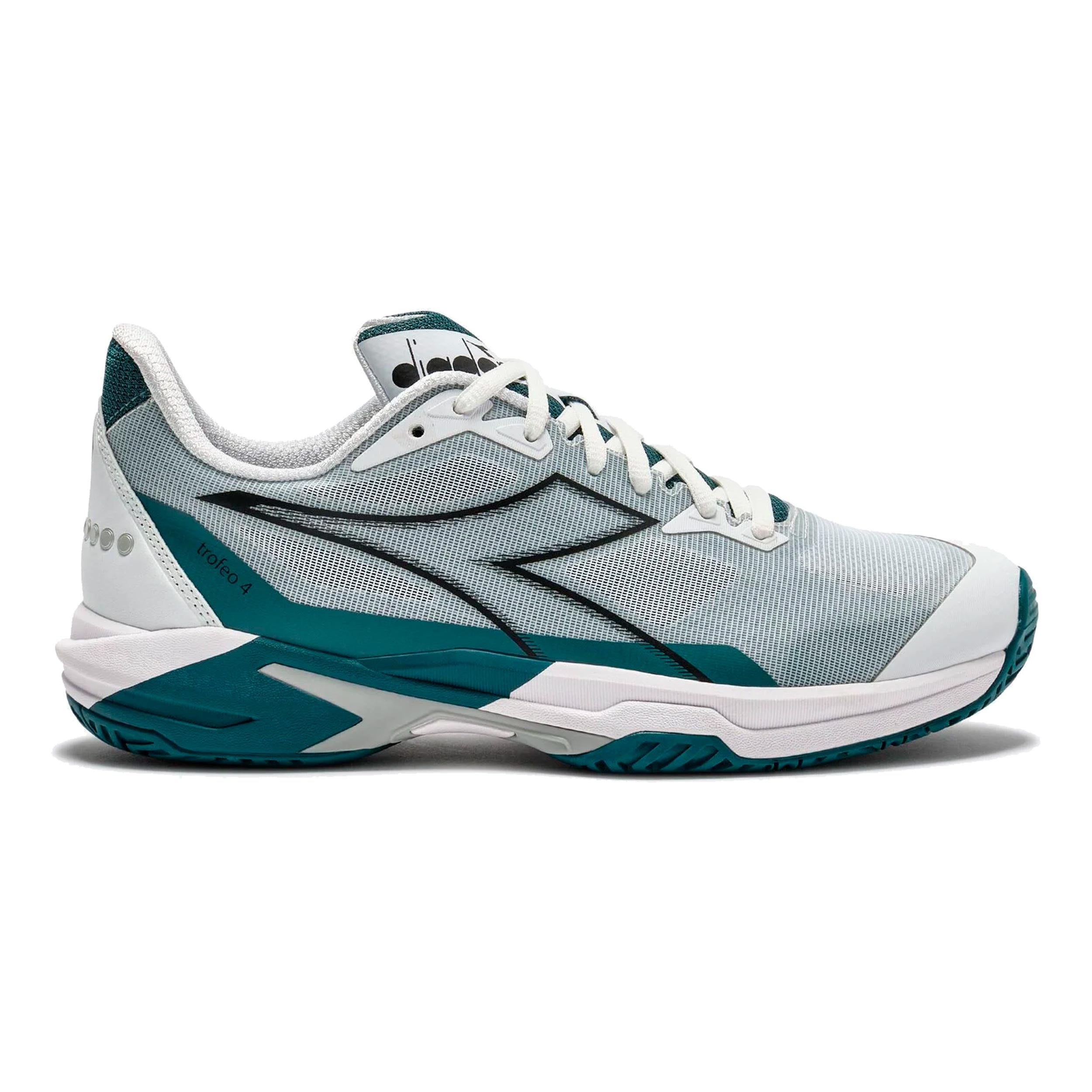Diadora Trofeo 4 Allcourtschuh Herren - Weiß, Schwarz