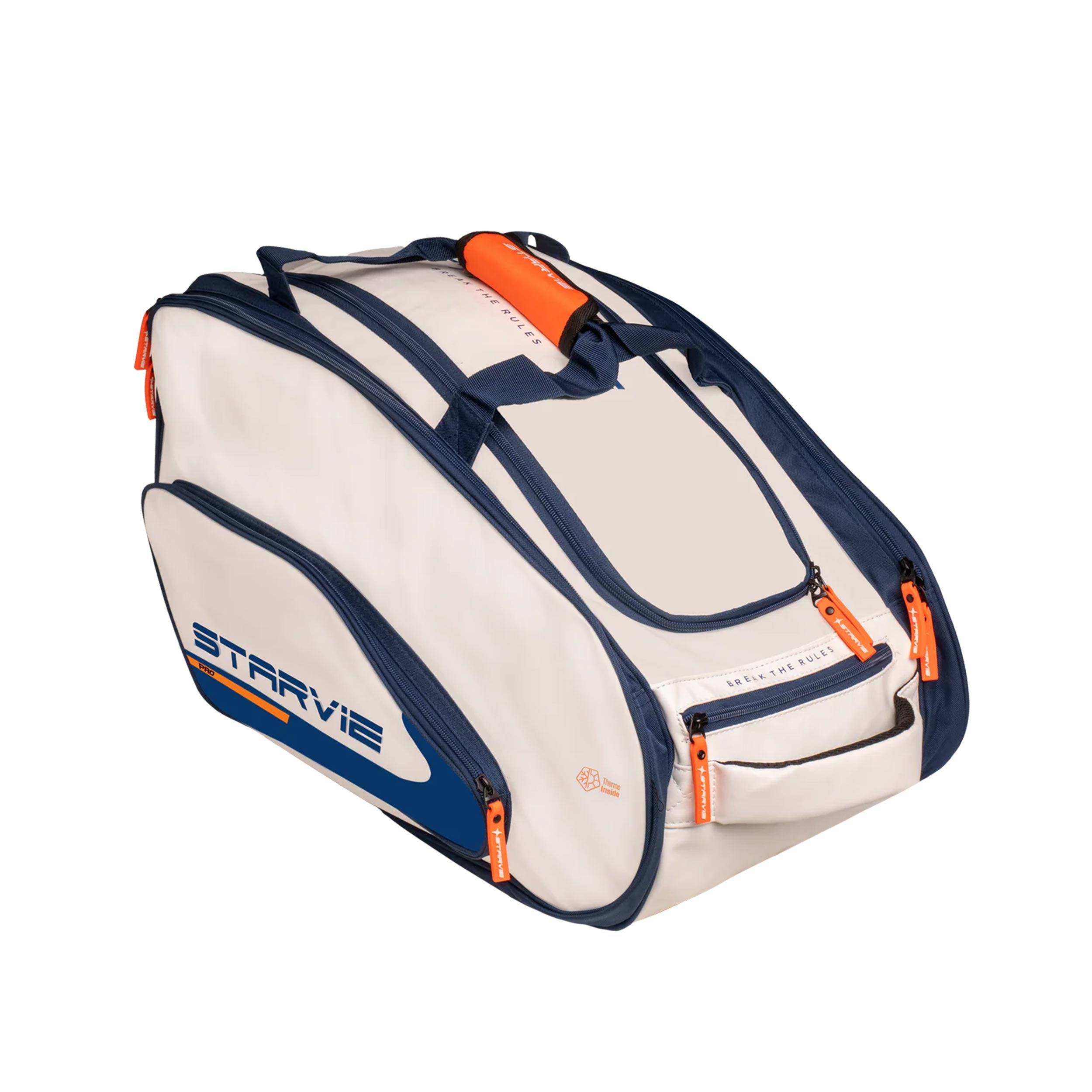 Starvie Tactic Pro Padelschlägertasche - Weiß, Dunkelblau