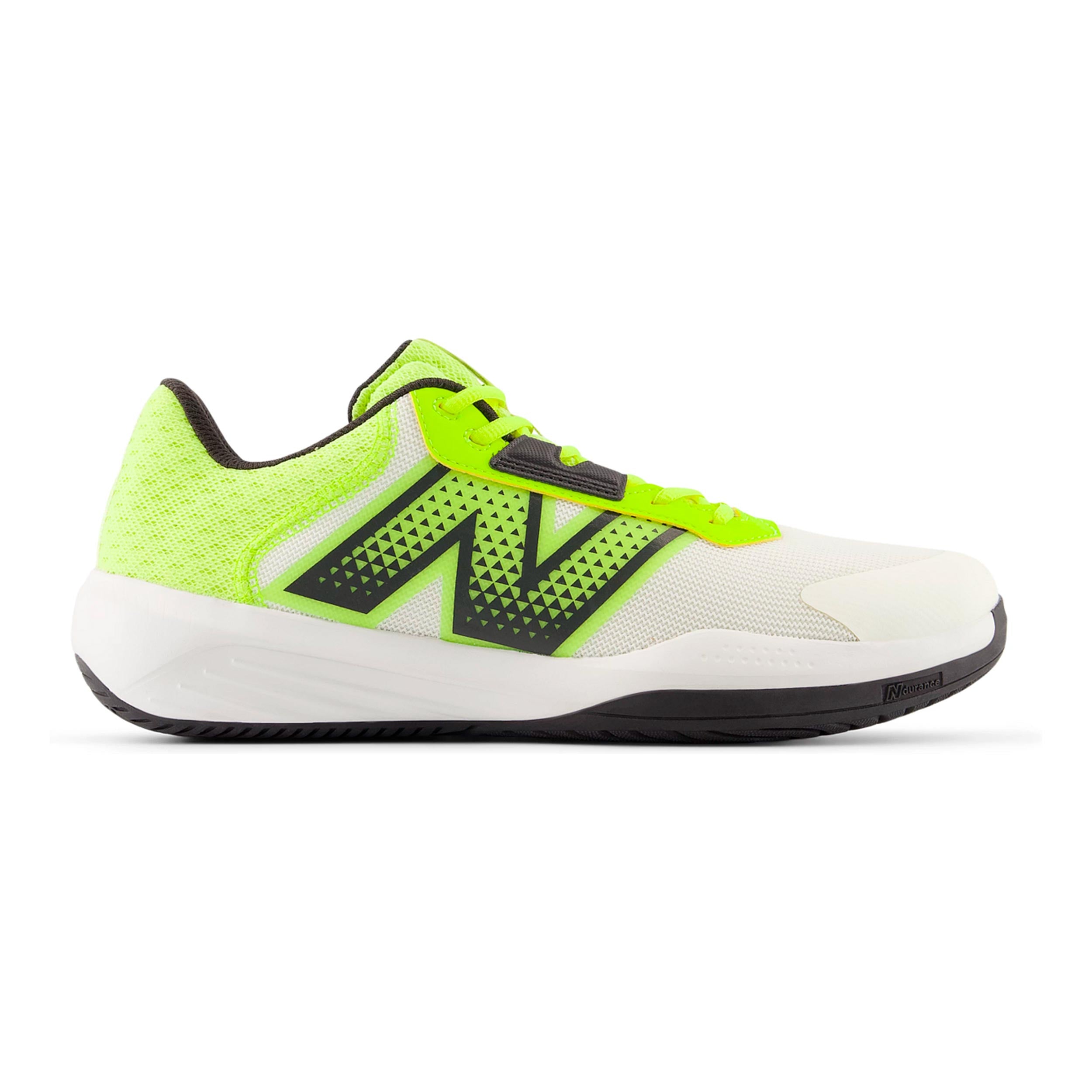 New Balance 696v6 Allcourtschuh Herren - Weiß, Neongelb
