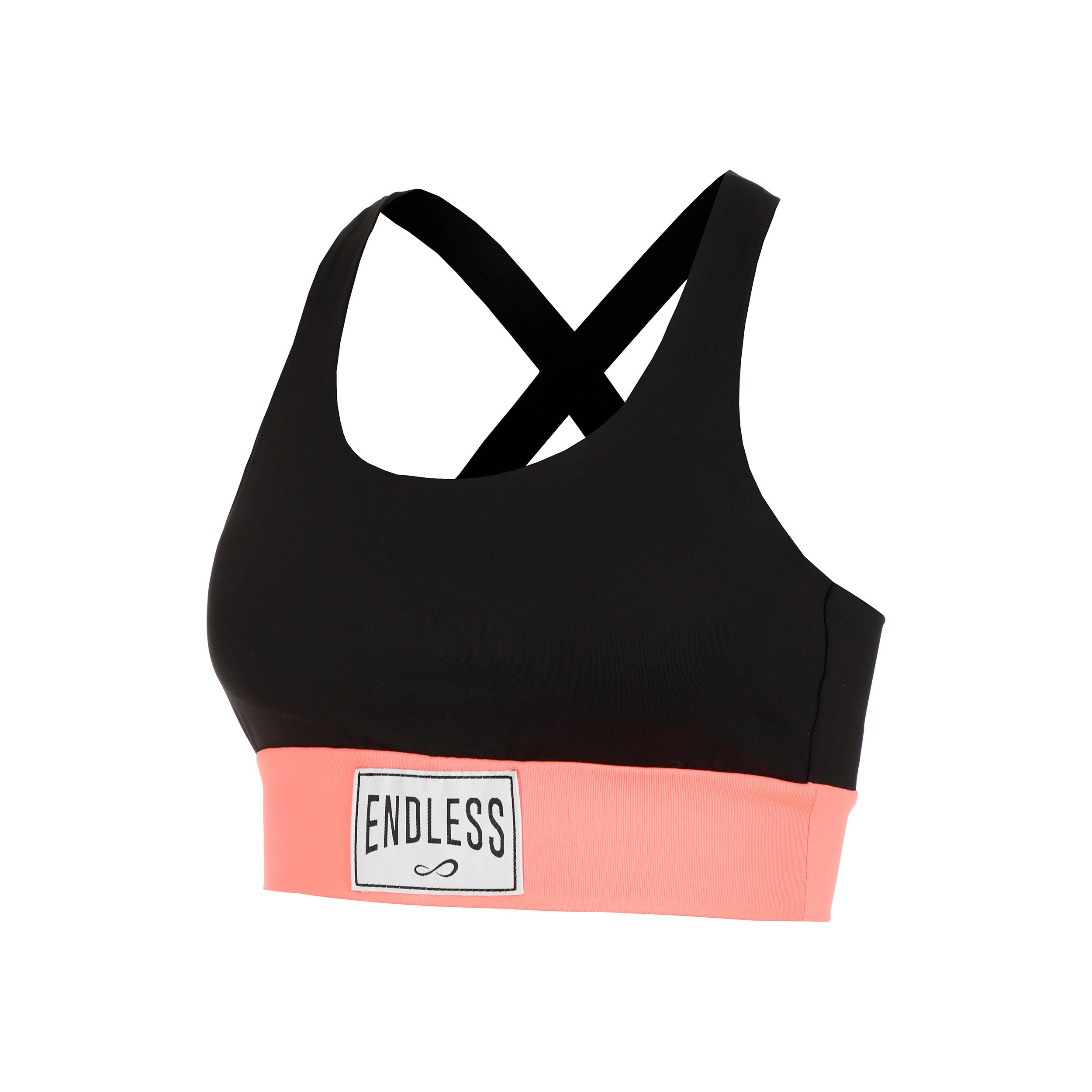 Endless Skin Label Tank - Top Damen Schwarz, Koralle