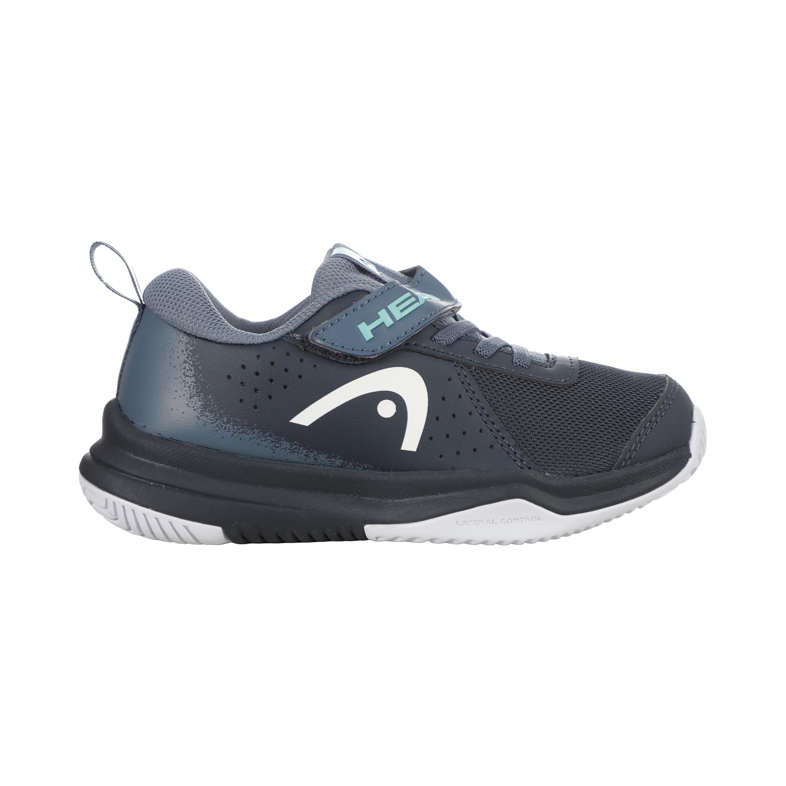 Head Sprint Velcro 4.0 Allcourtschuh Kinder - Dunkelblau, Türkis