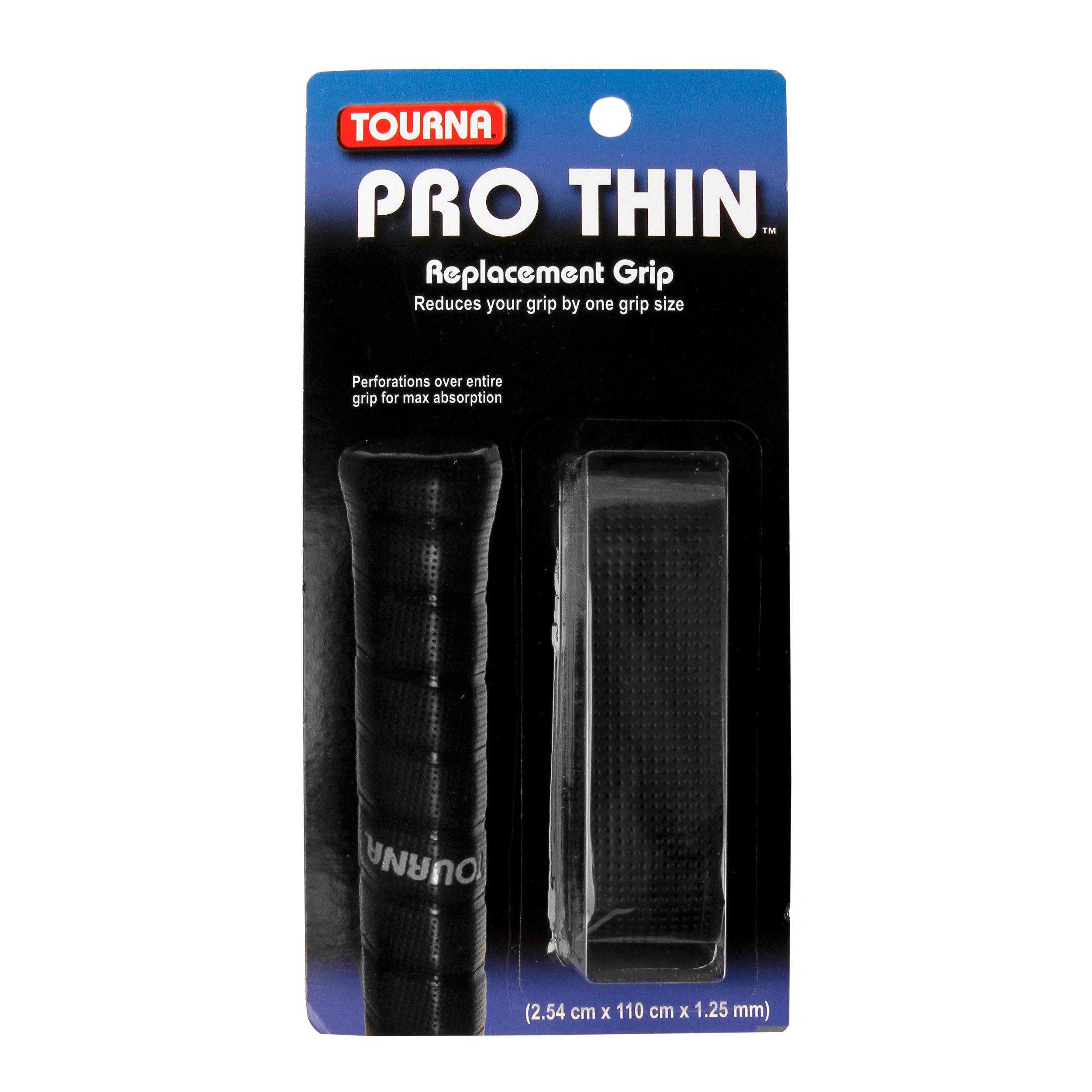 Tourna Pro Thin Grip 1er Pack - Schwarz