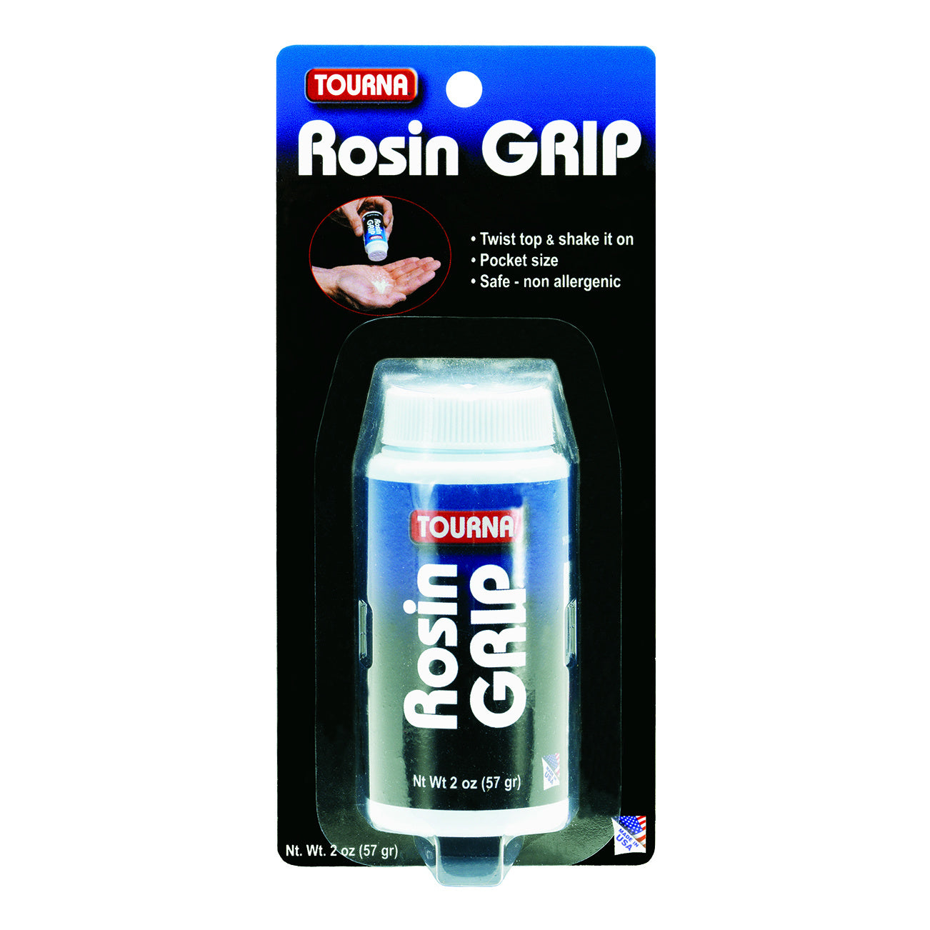 Tourna Rosin Grip Shaker Handpflege - Weiß