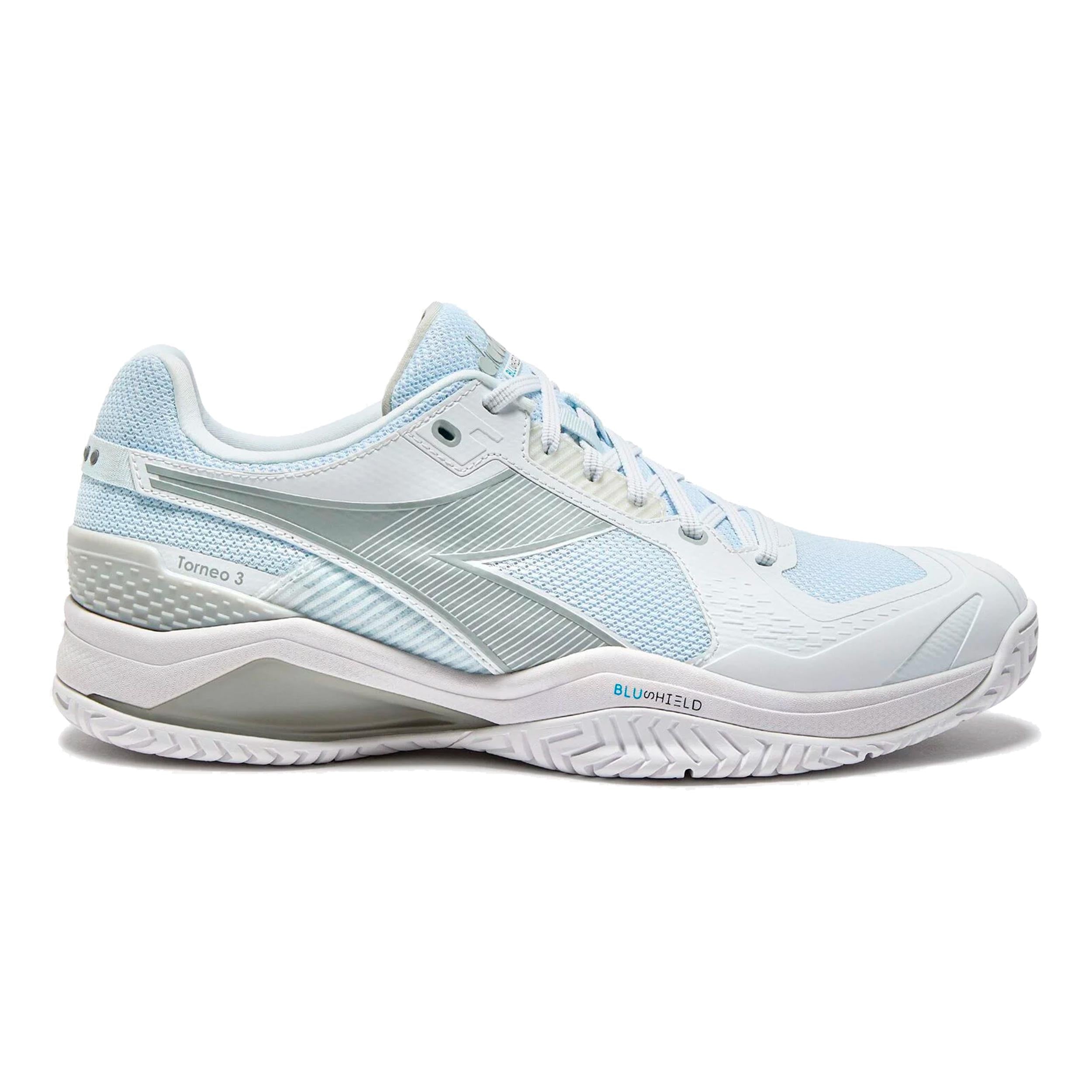 Diadora Blushield Torneo 3 Allcourtschuh Herren - Weiß, Silber
