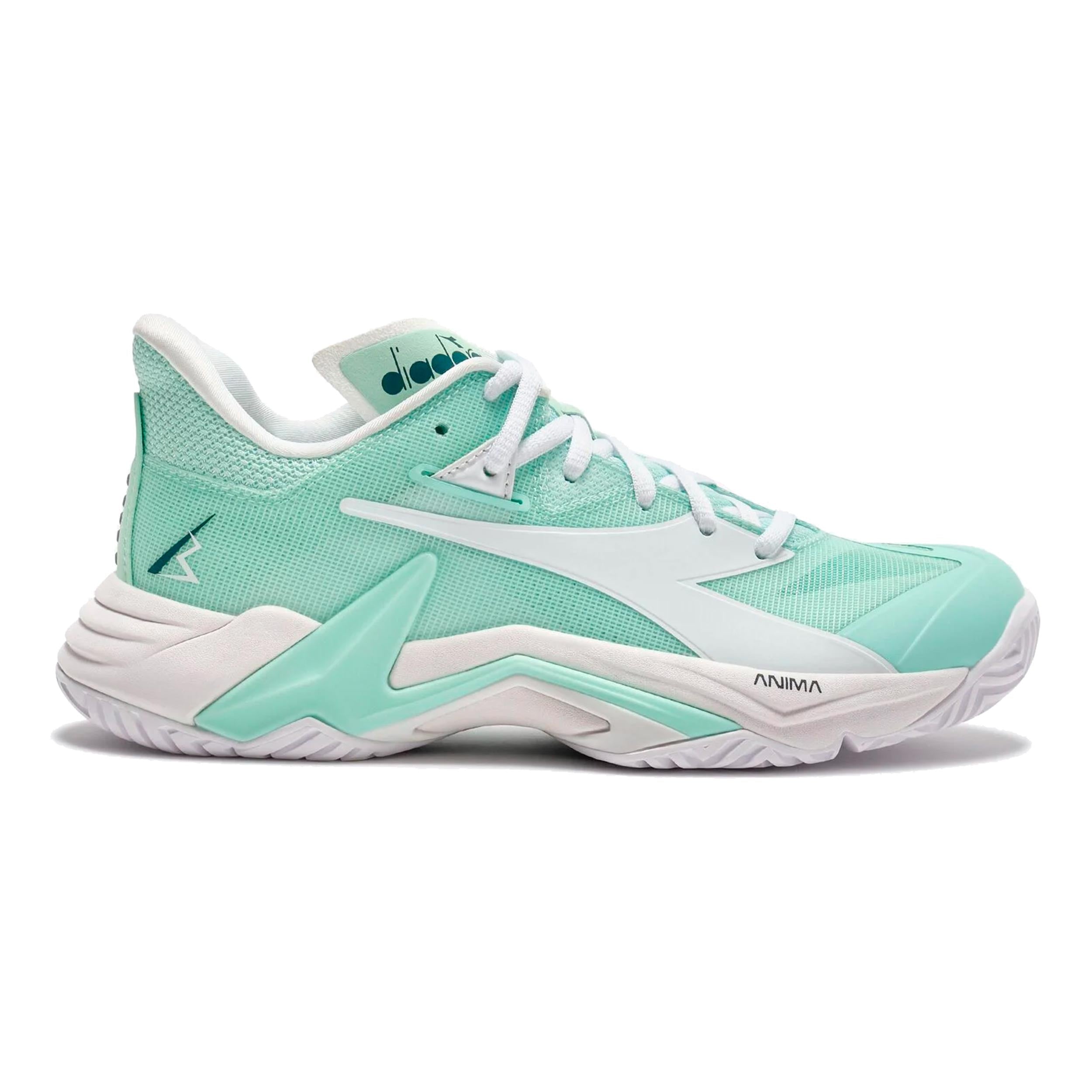 Diadora B.icon 3 Allcourtschuh Damen - Grün, Weiß