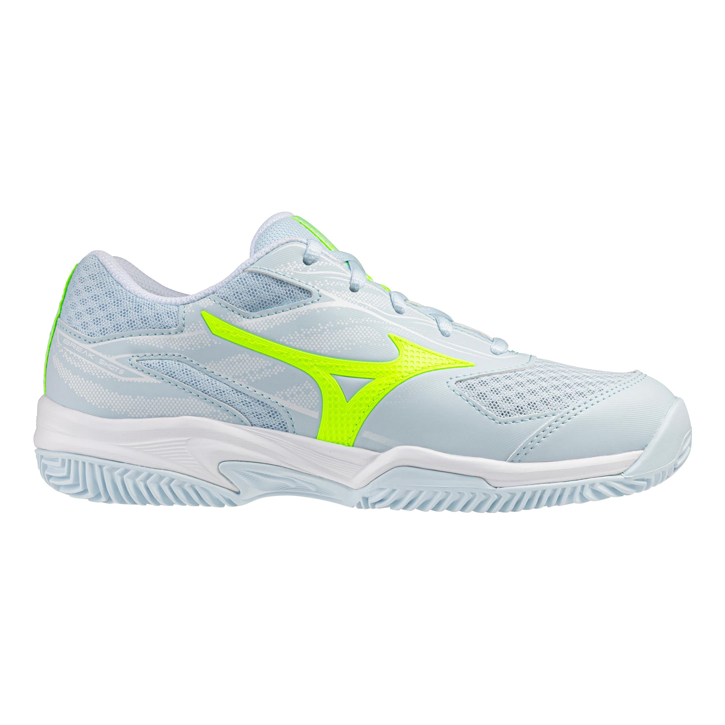Mizuno Break Shot 5 Allcourtschuh Damen - Weiß, Neongelb