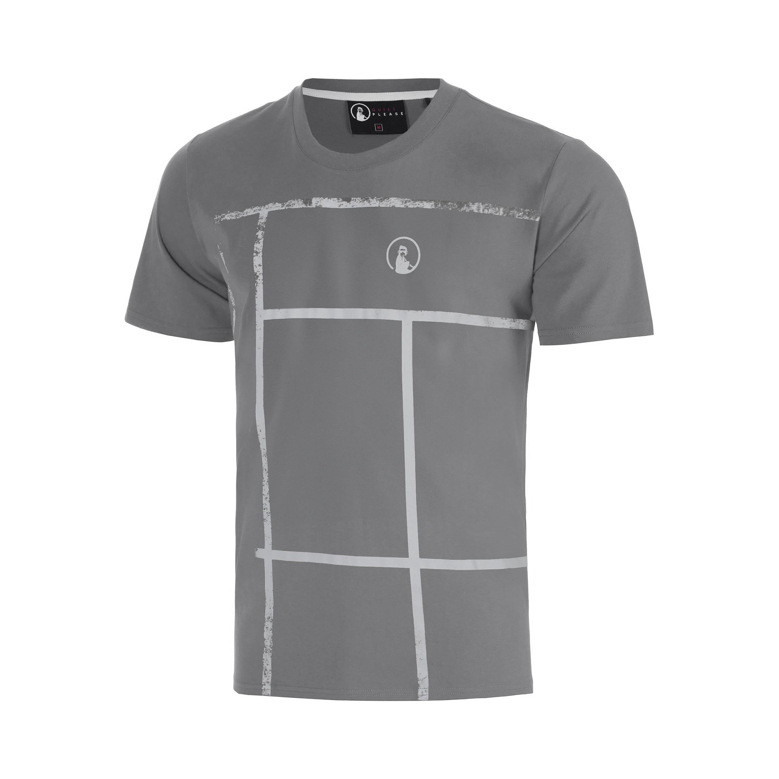 Quiet Please Crush Court T - Shirt Jungen Dunkelgrau, Hellgrau