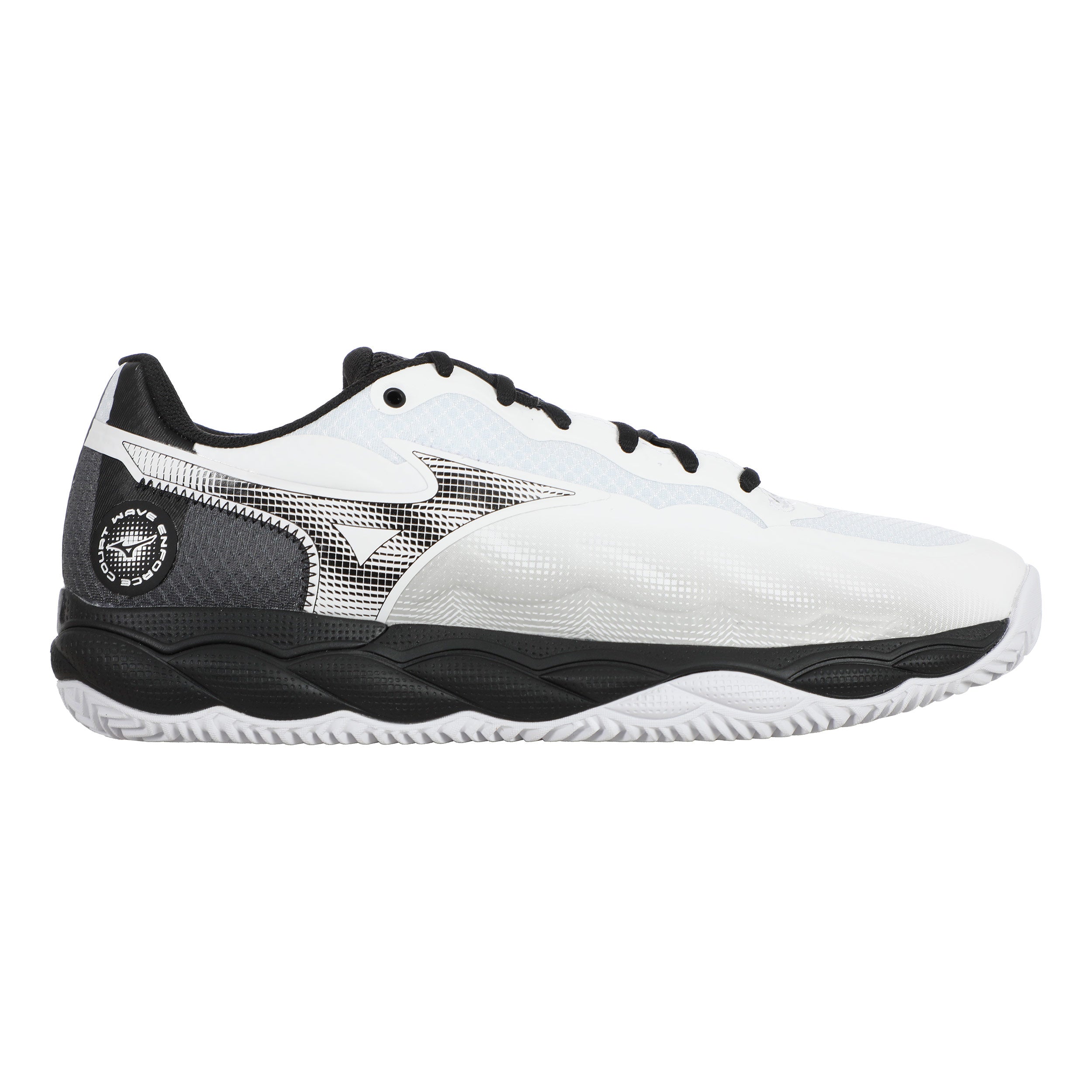 Mizuno Wave Enforce Court Sandplatzschuh Herren - Weiß, Schwarz