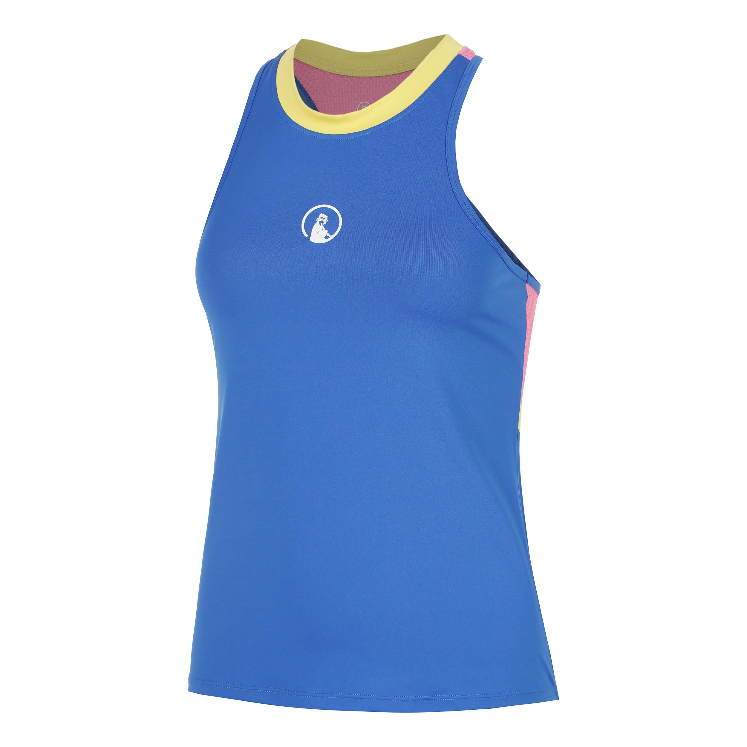 Quiet Please Racerback 2.0 Tank - Top Damen Blau, Weiß
