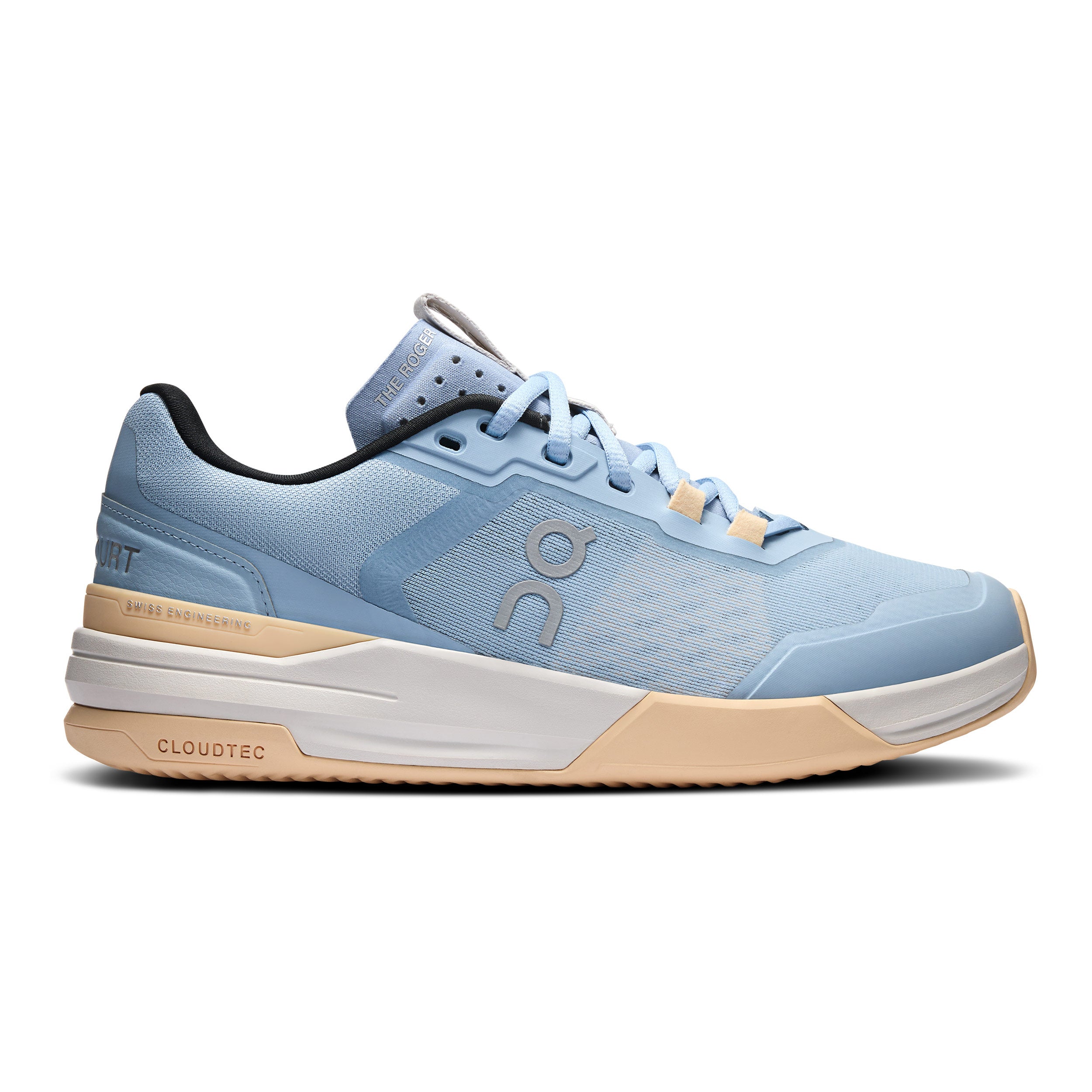 On The Roger Advantage Pro Sandplatzschuh Damen - Hellblau, Apricot