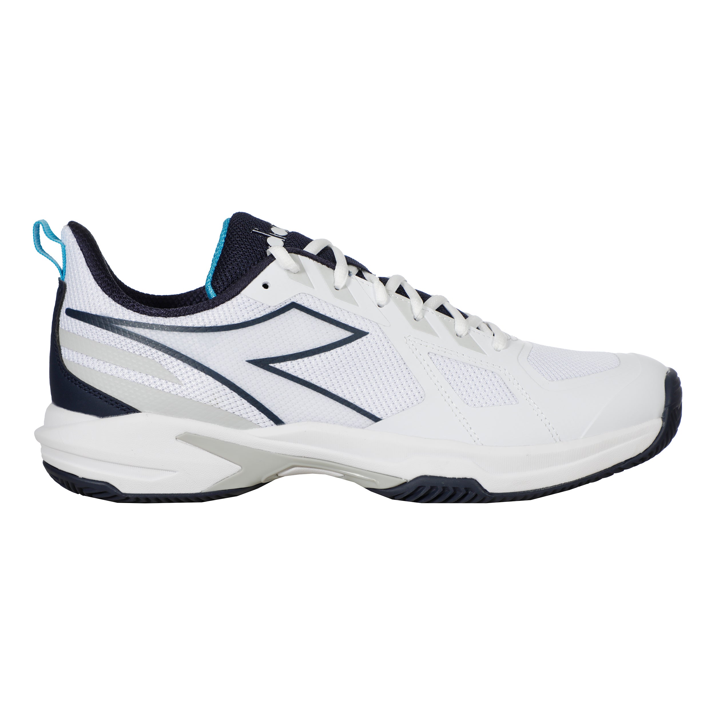 Diadora Trofeo 3 Sandplatzschuh Herren - Weiß, Dunkelblau