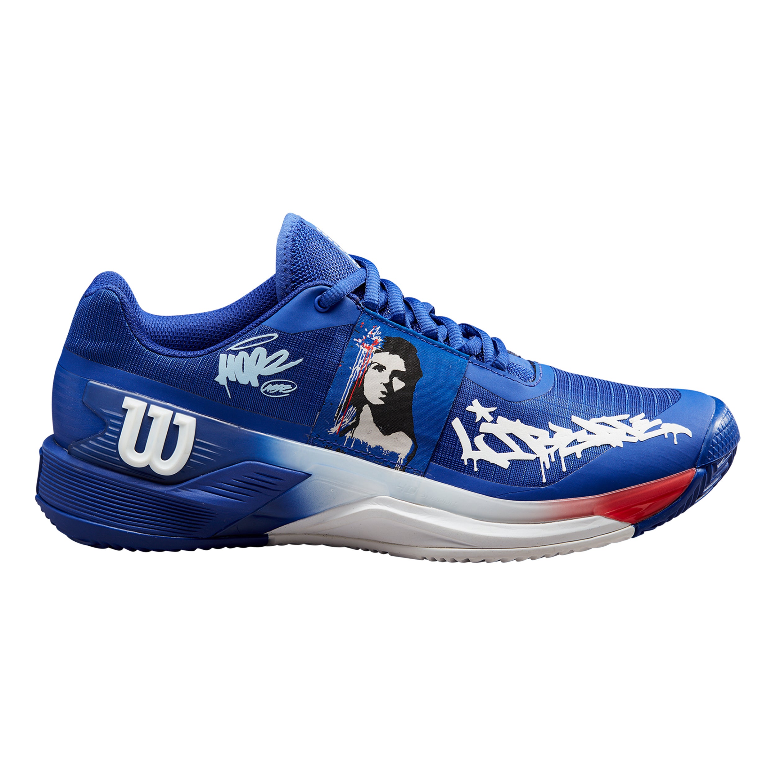Wilson Rush Pro 4.0 Hope Paris Sandplatzschuh Damen - Blau, Weiß