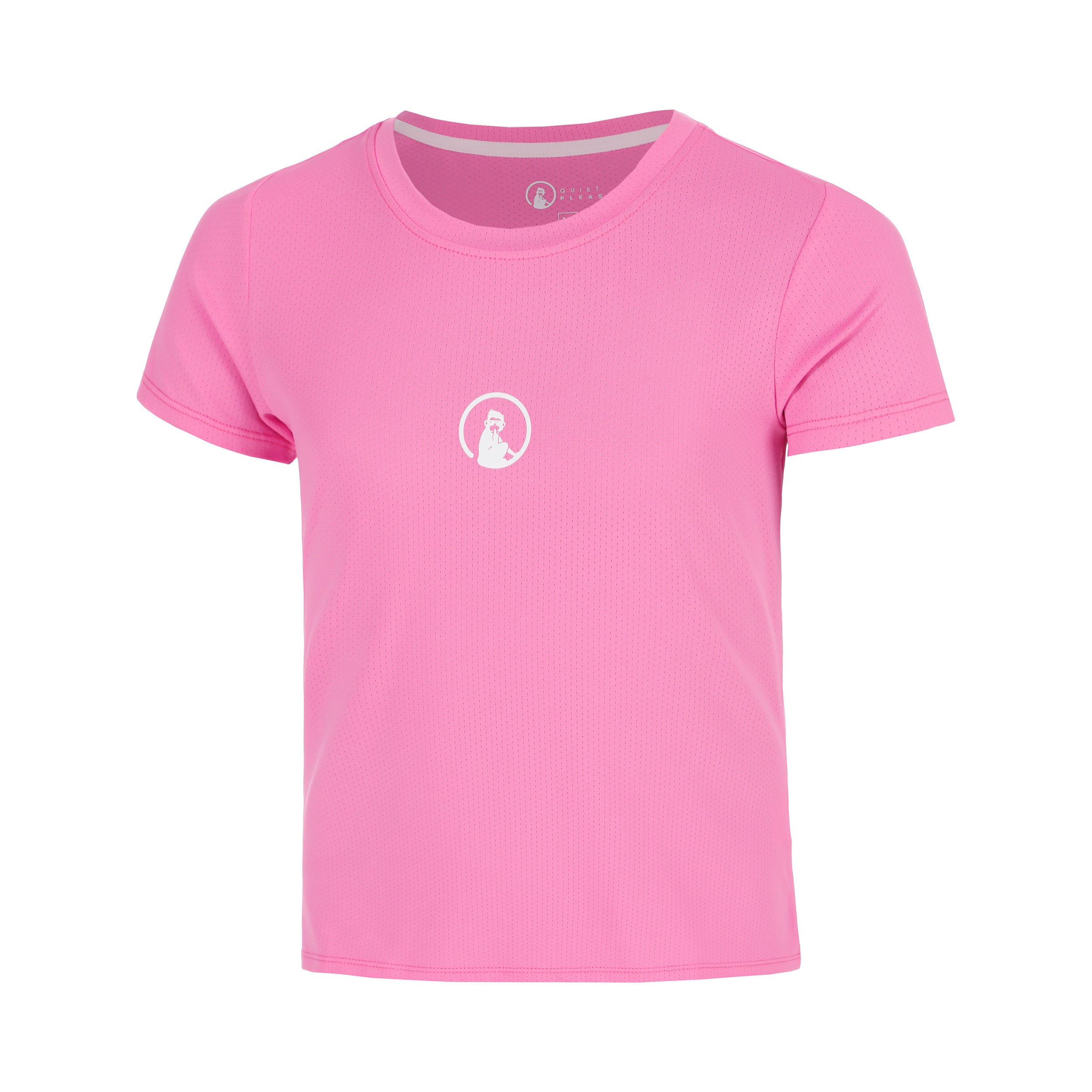 Quiet Please Retriever T - Shirt Mädchen Pink, Weiß