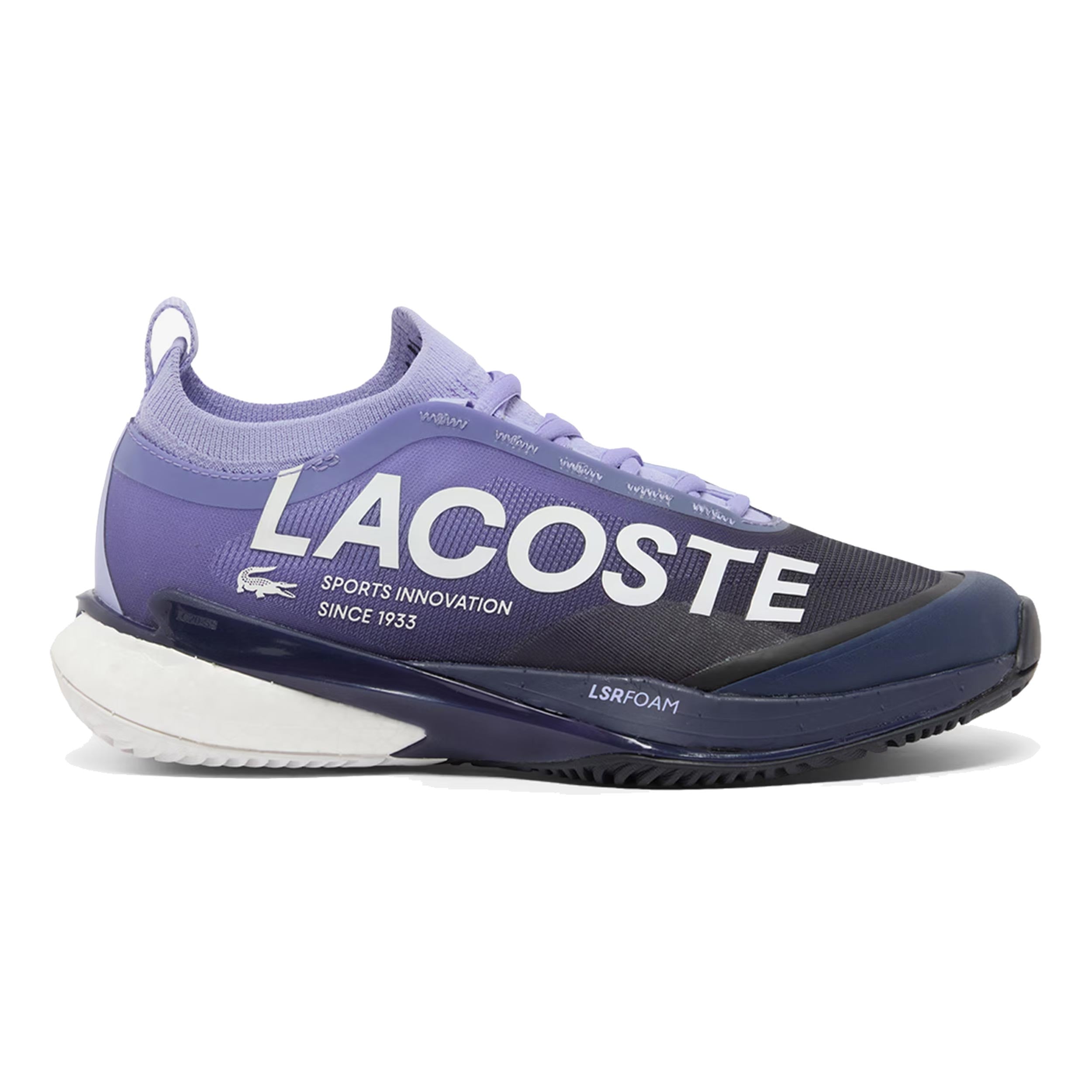 Lacoste Ag - Lt Lite Sandplatzschuh Damen Lila, Dunkelblau