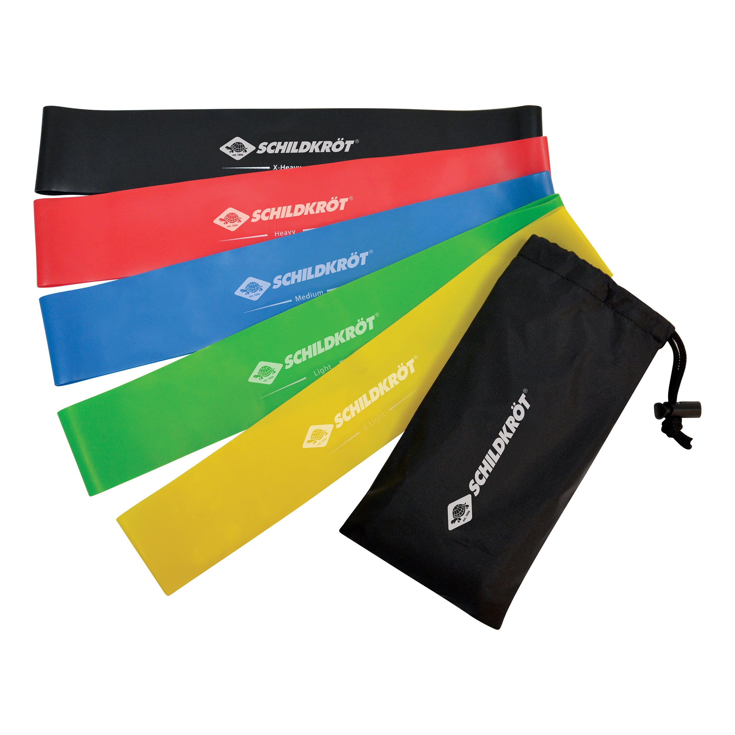 Schildkröt Fitness Mini Resistance Fitnessband 5er Set Bänder - Mehrfarbig