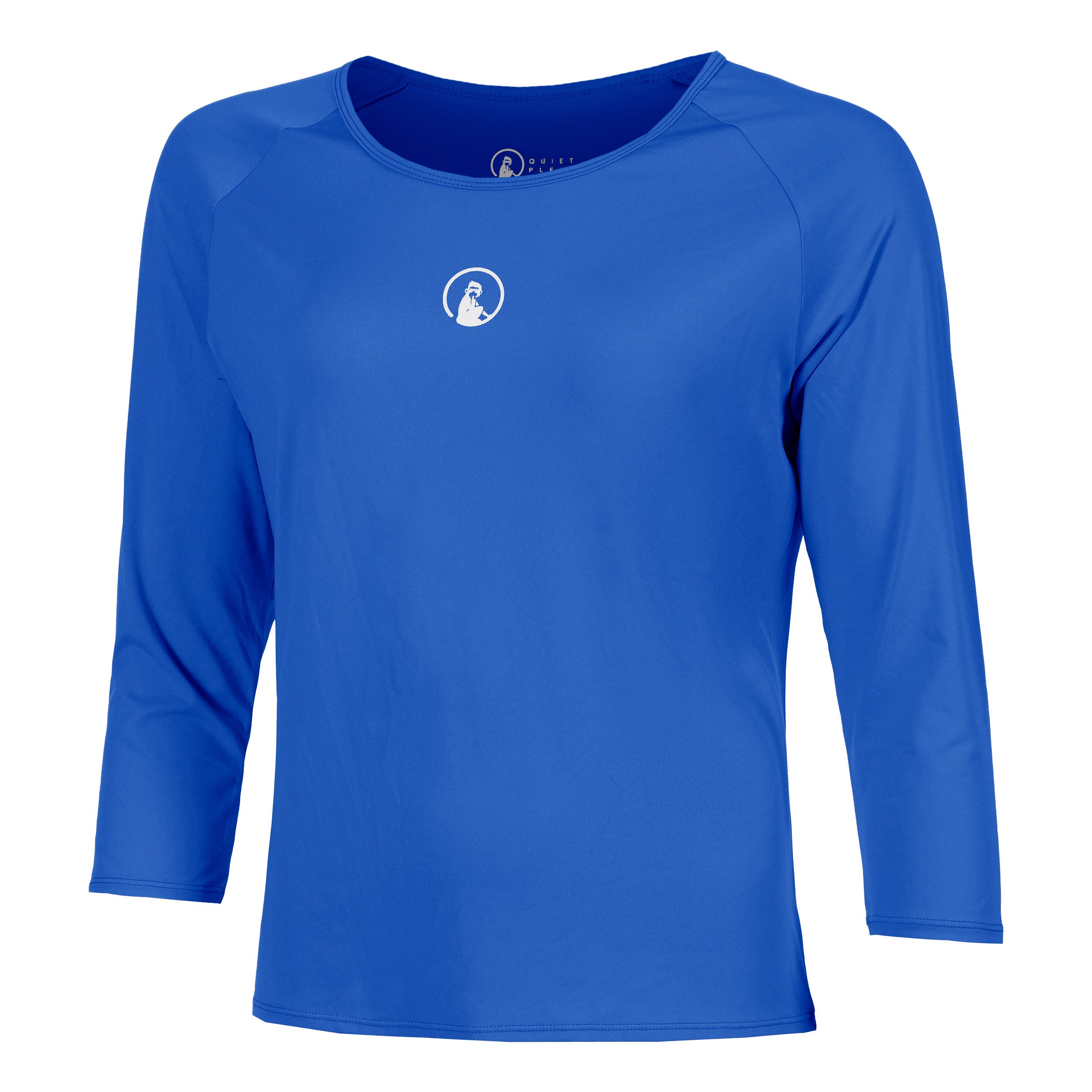 Quiet Please Crush Mixed Longsleeve Damen - Blau, Weiß