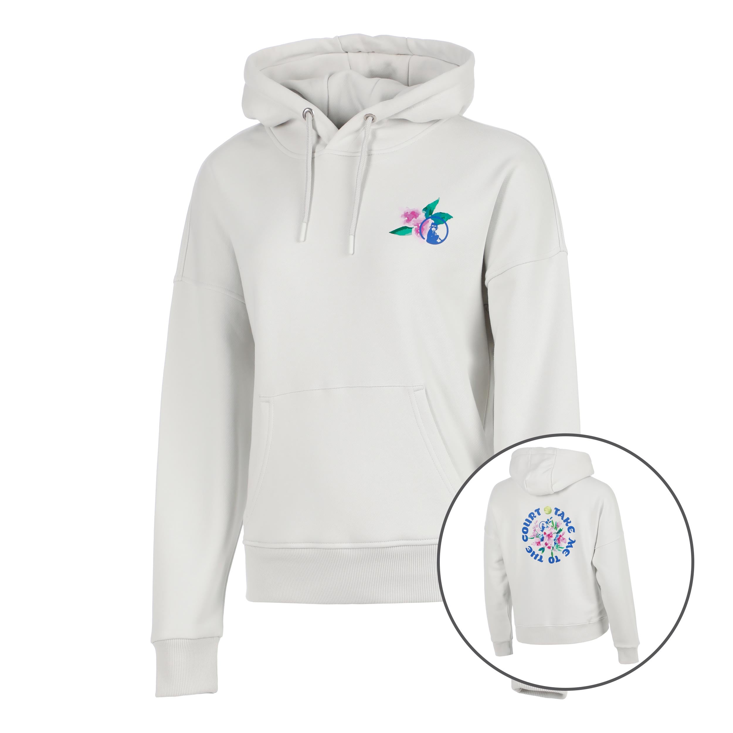 Quiet Please Crush Tmttc Hoody Damen - Hellgrau, Blau